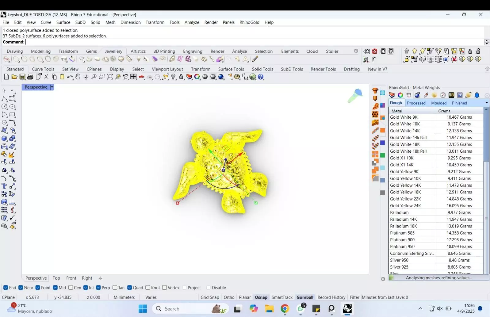 Turtle Pendant inspired by nature calm 3D print model_4