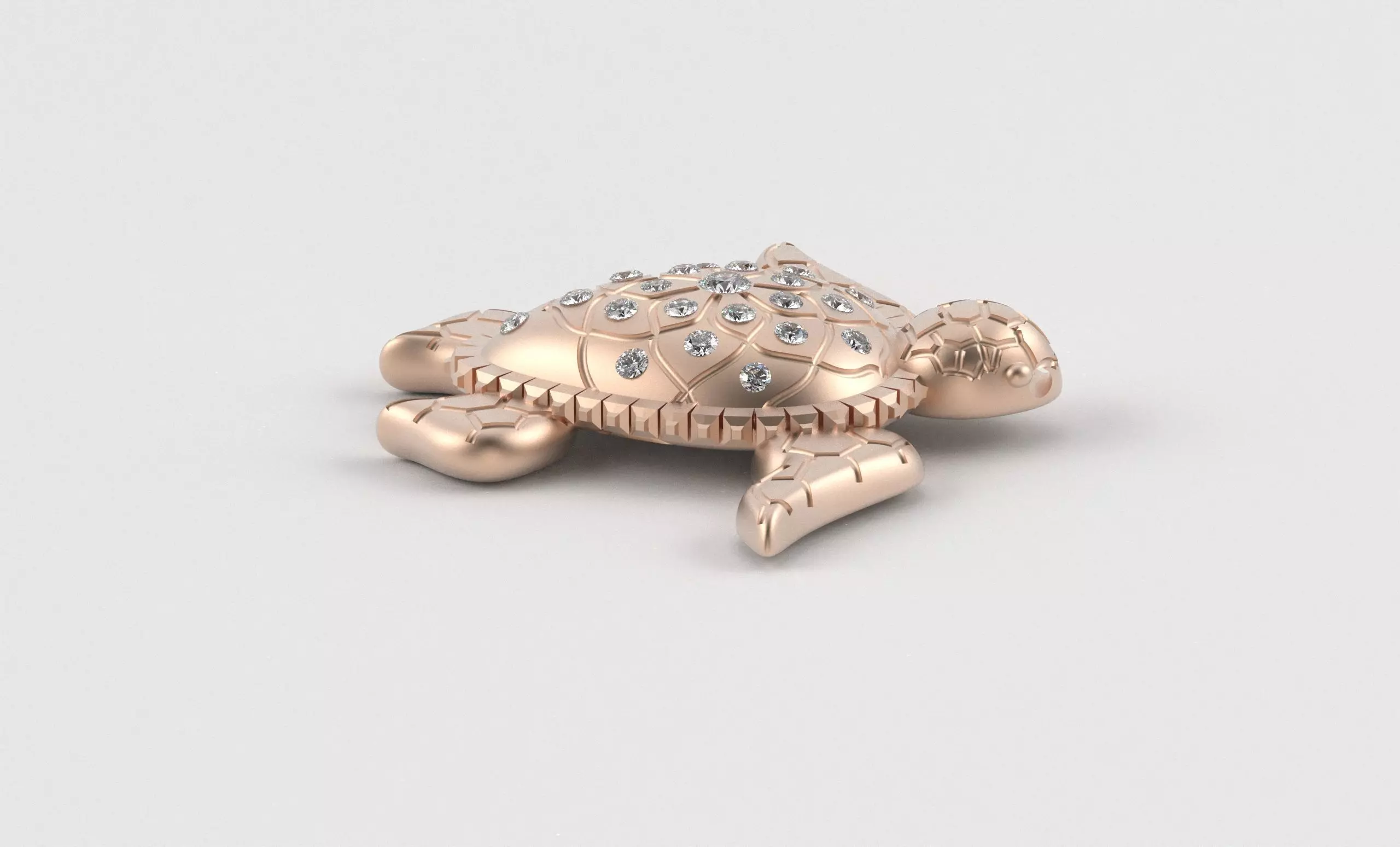 Turtle Pendant inspired by nature calm 3D print model_17