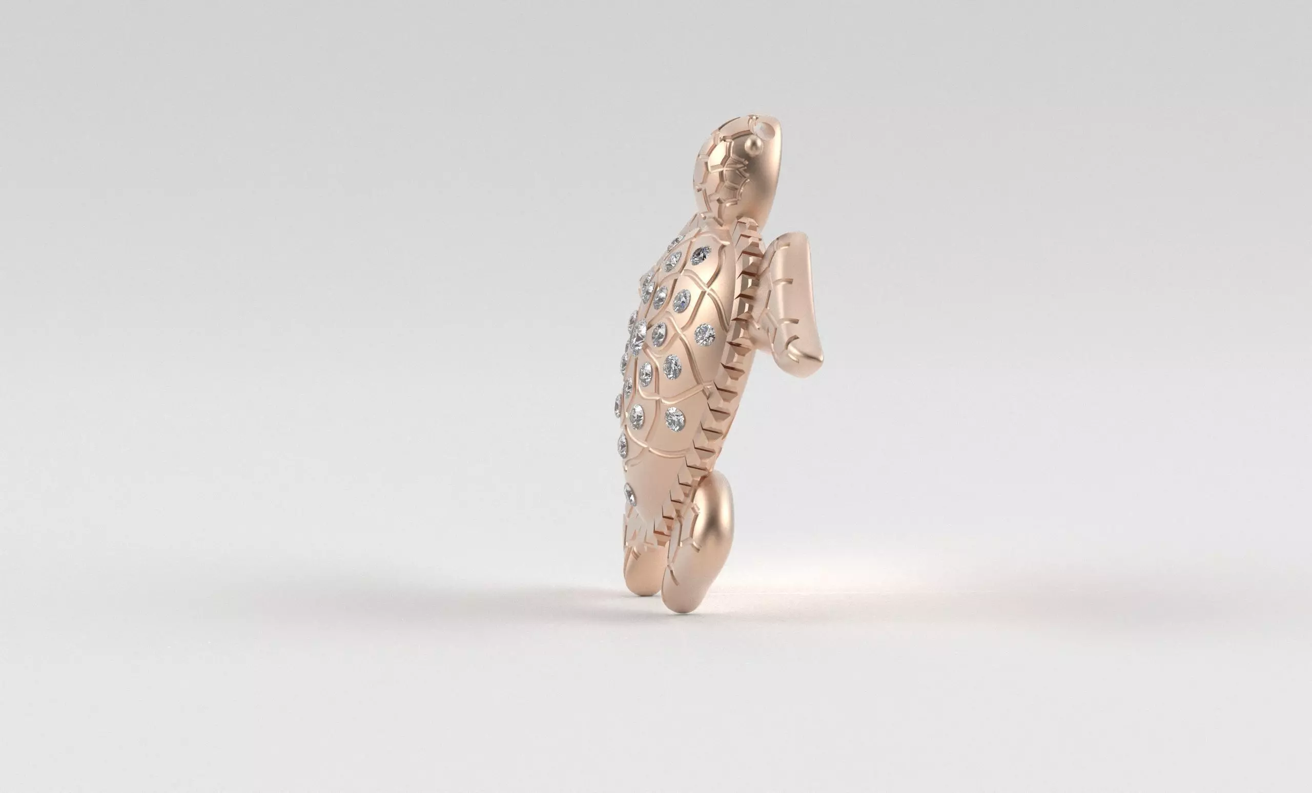 Turtle Pendant inspired by nature calm 3D print model_29