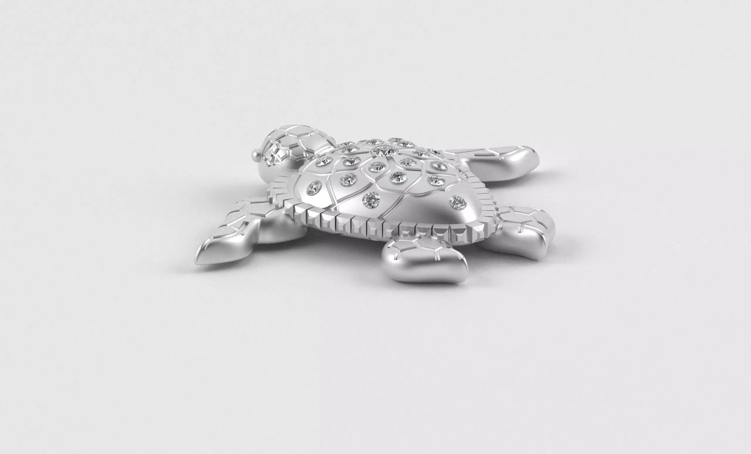 Turtle Pendant inspired by nature calm 3D print model_14