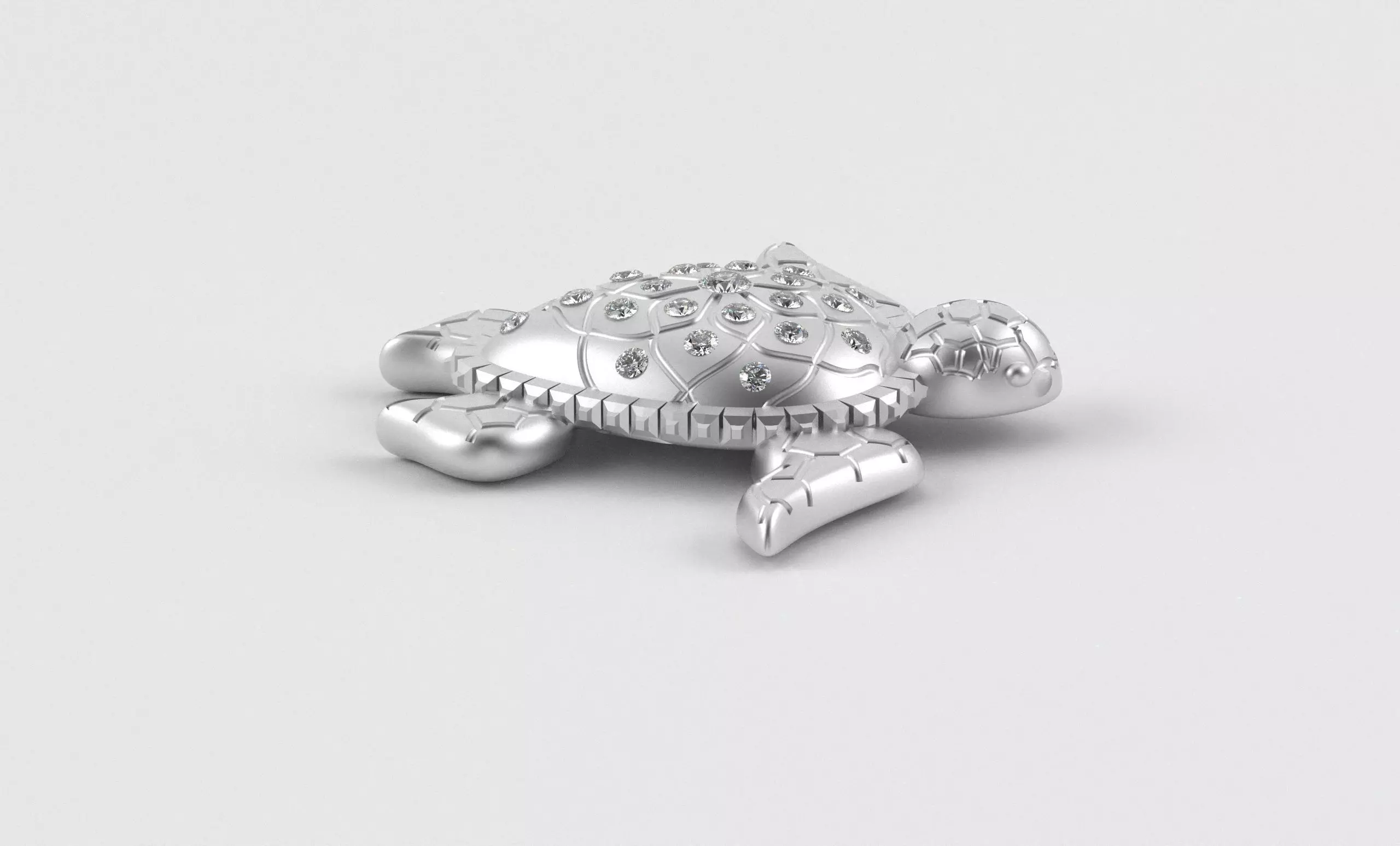 Turtle Pendant inspired by nature calm 3D print model_18