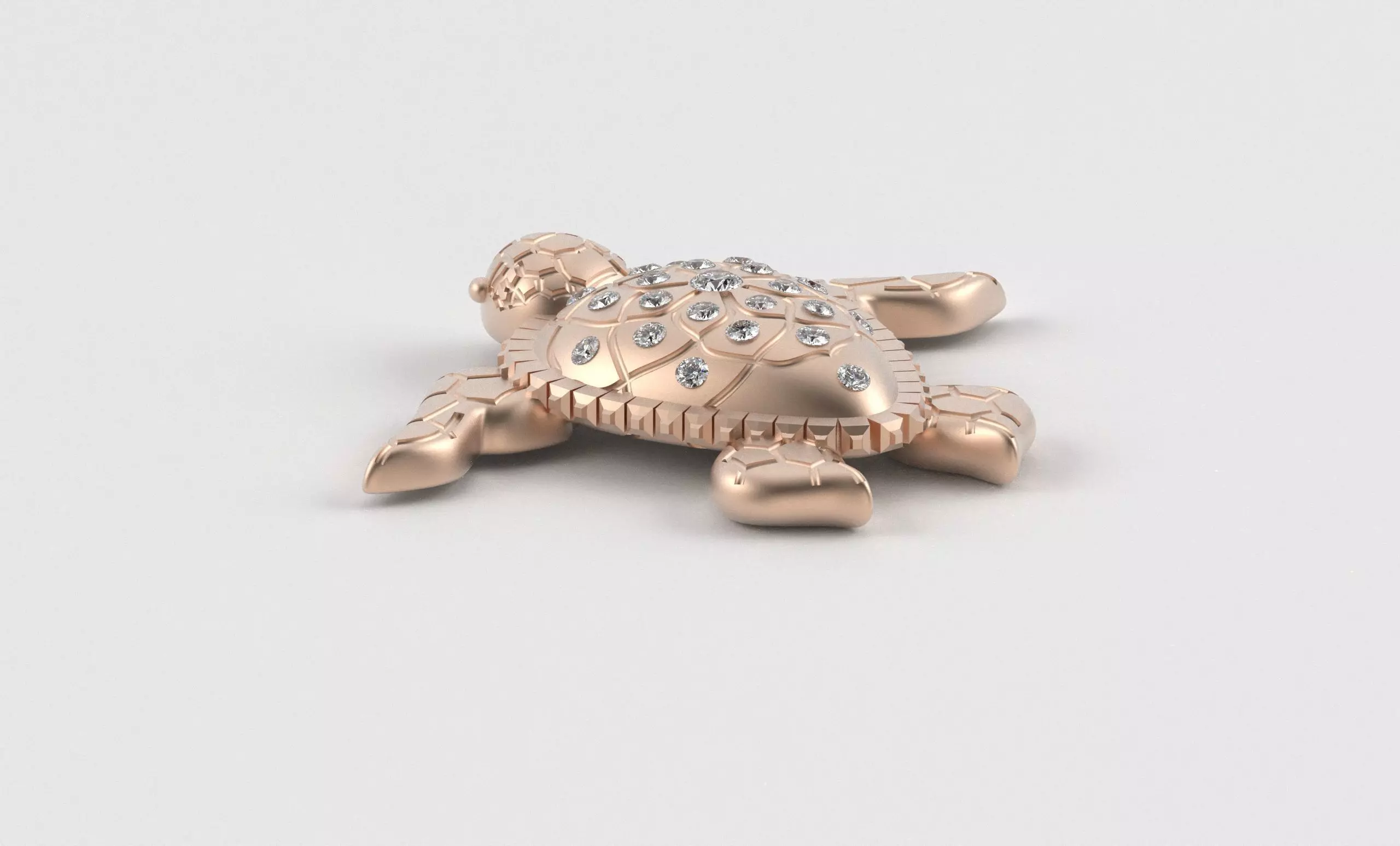Turtle Pendant inspired by nature calm 3D print model_13