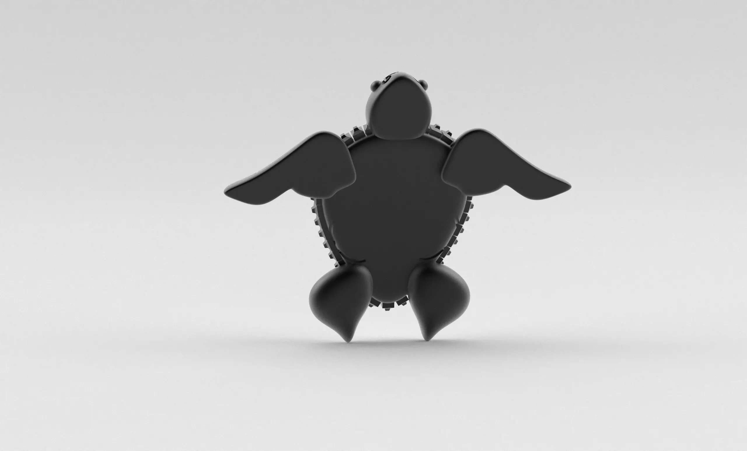 Turtle Pendant inspired by nature calm 3D print model_32