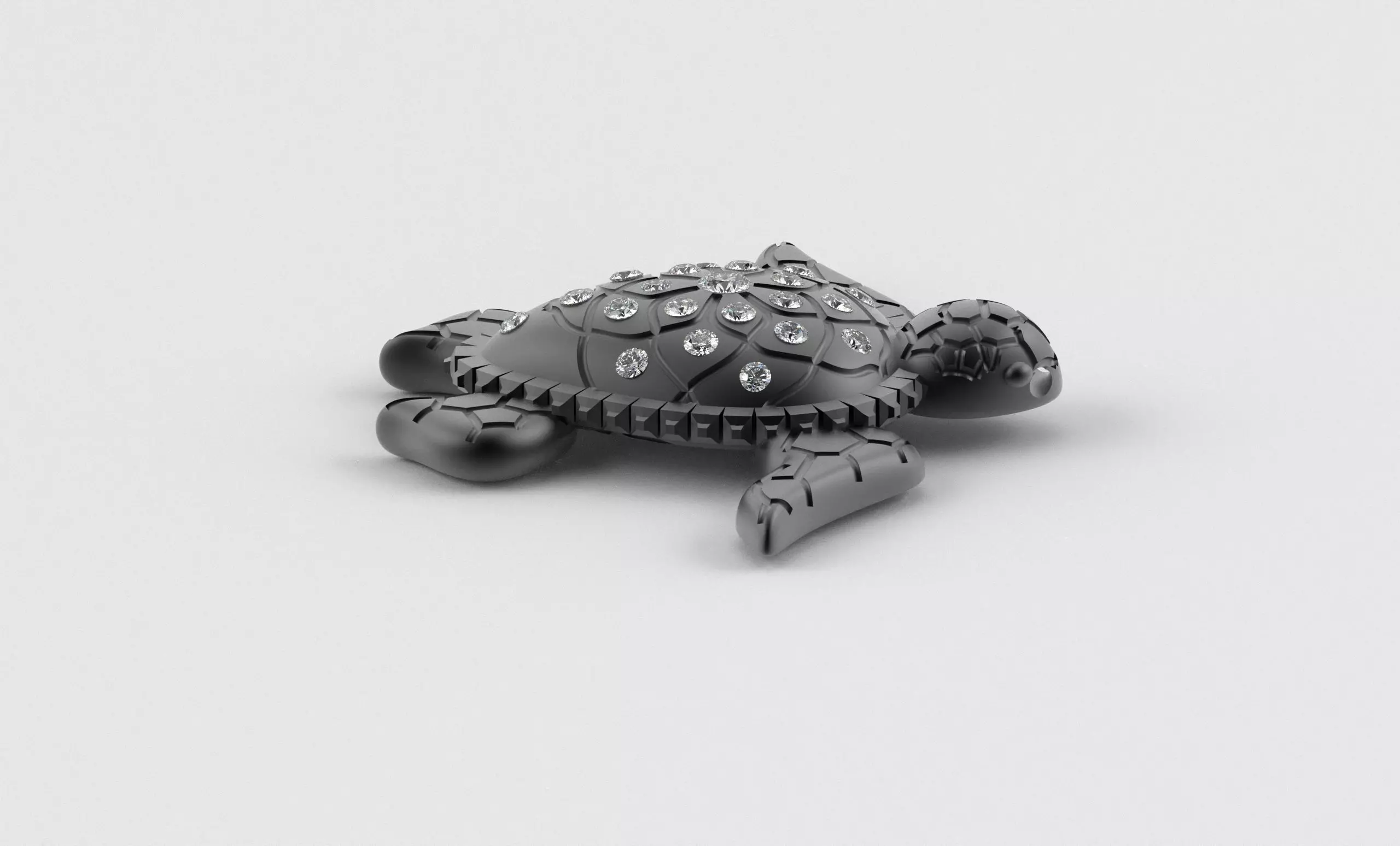 Turtle Pendant inspired by nature calm 3D print model_16