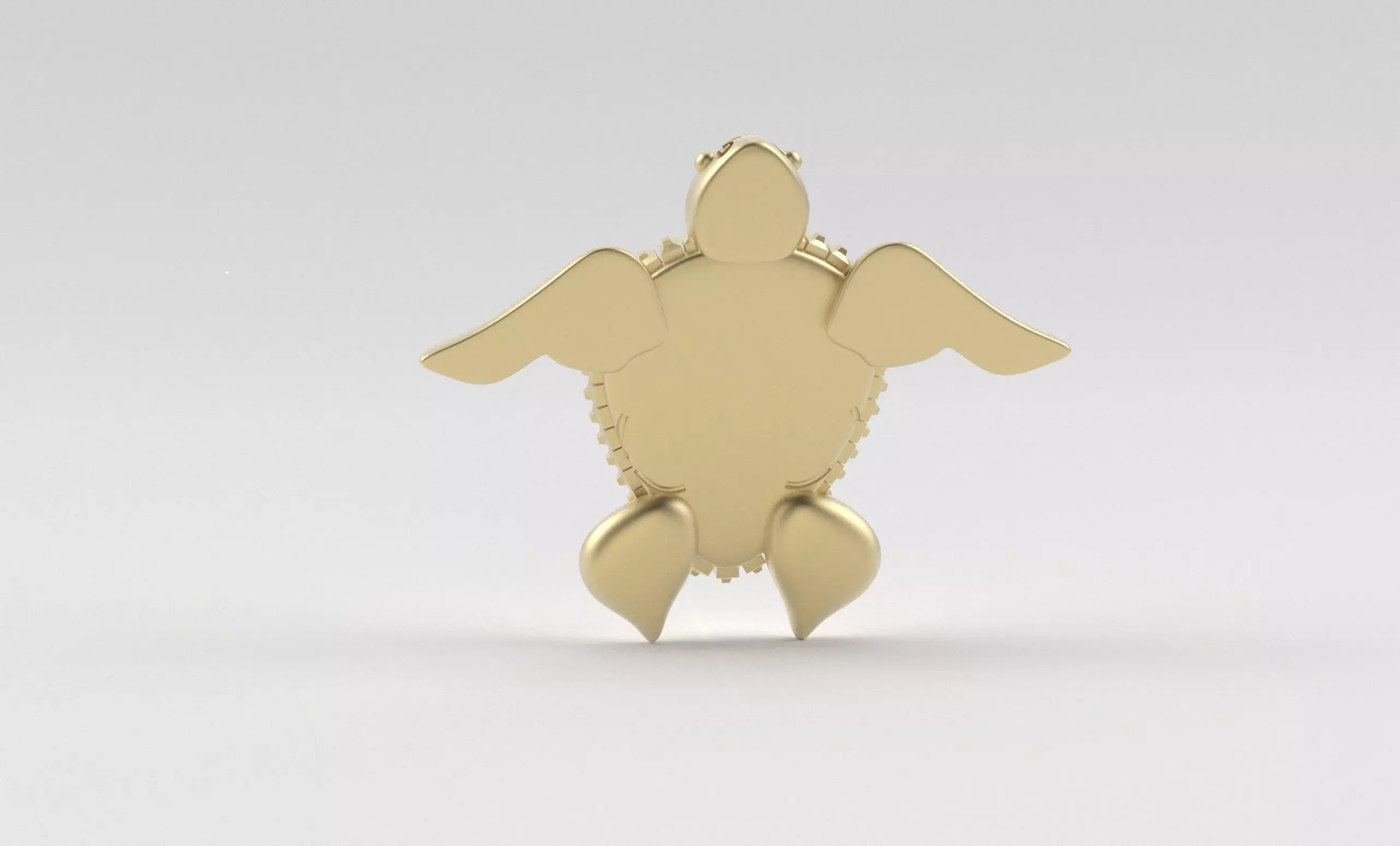 Turtle Pendant inspired by nature calm 3D print model_35