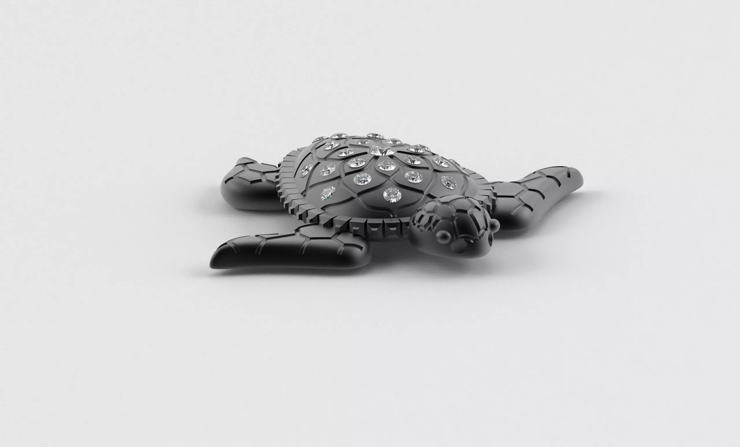 Turtle Pendant inspired by nature calm 3D print model_20