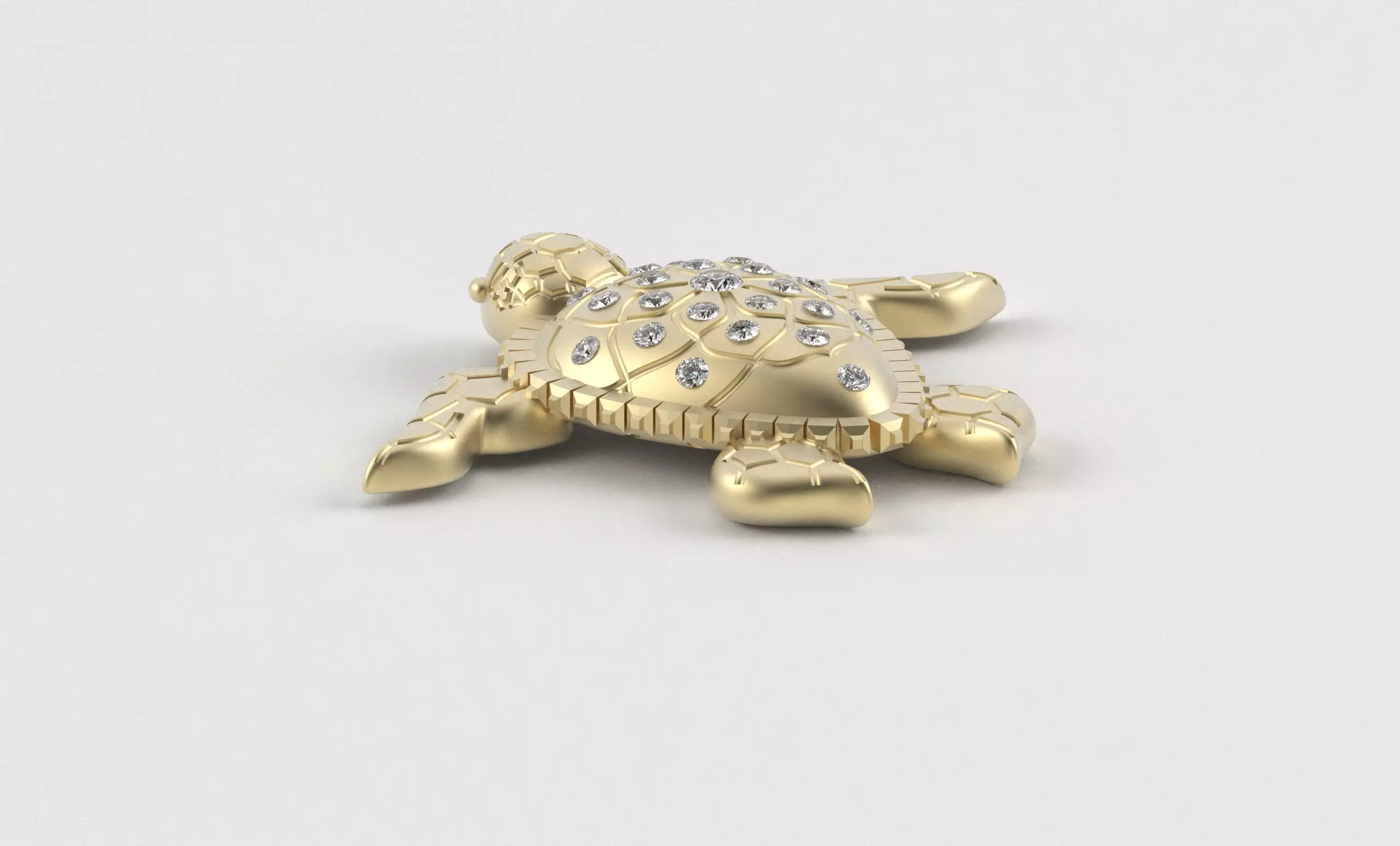 Turtle Pendant inspired by nature calm 3D print model_15