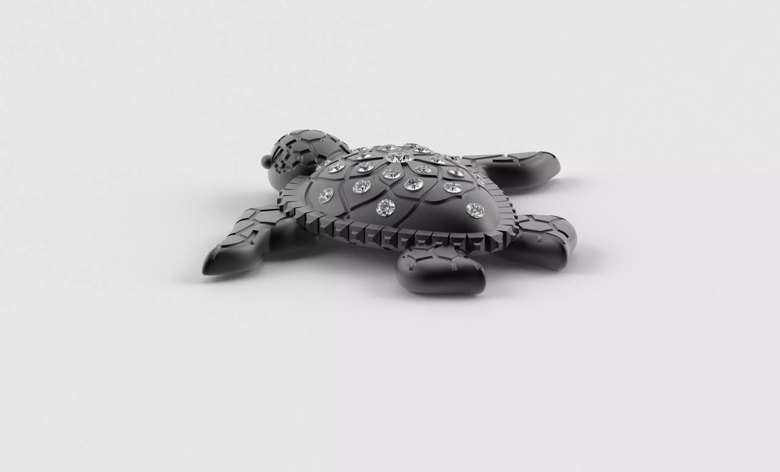 Turtle Pendant inspired by nature calm 3D print model_12