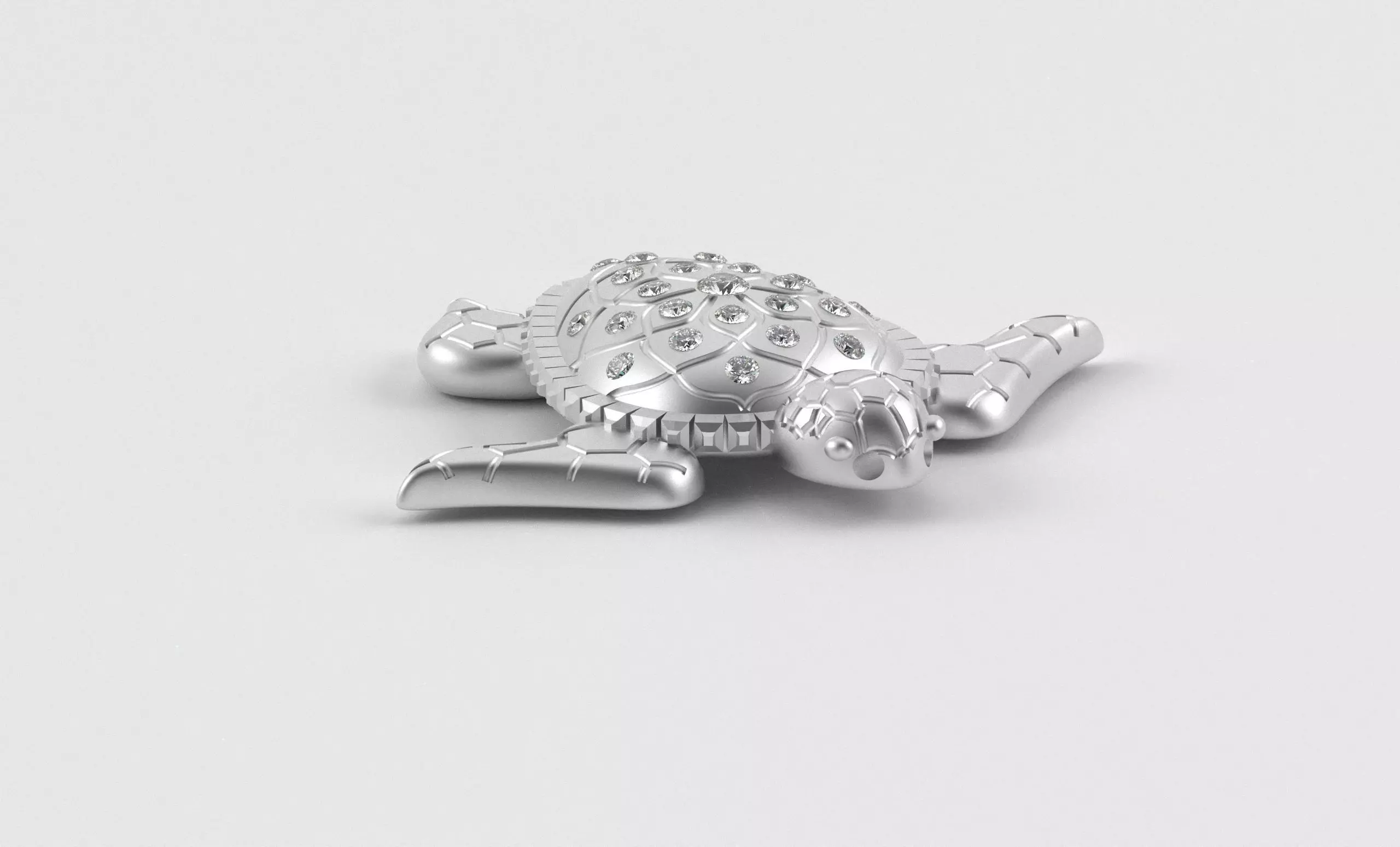 Turtle Pendant inspired by nature calm 3D print model_22