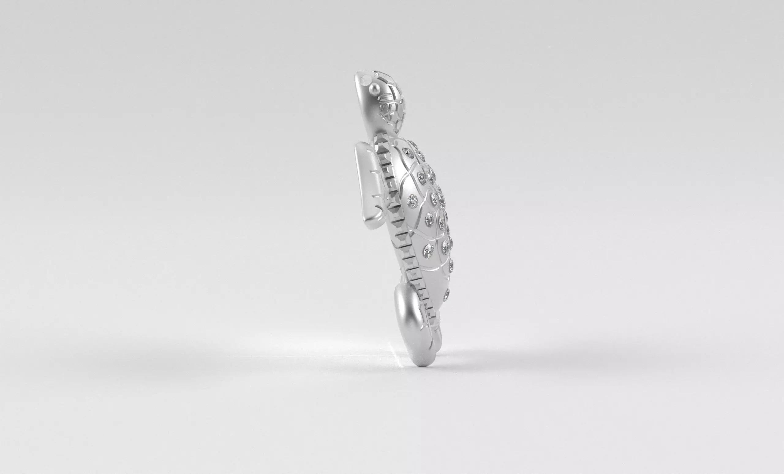 Turtle Pendant inspired by nature calm 3D print model_38