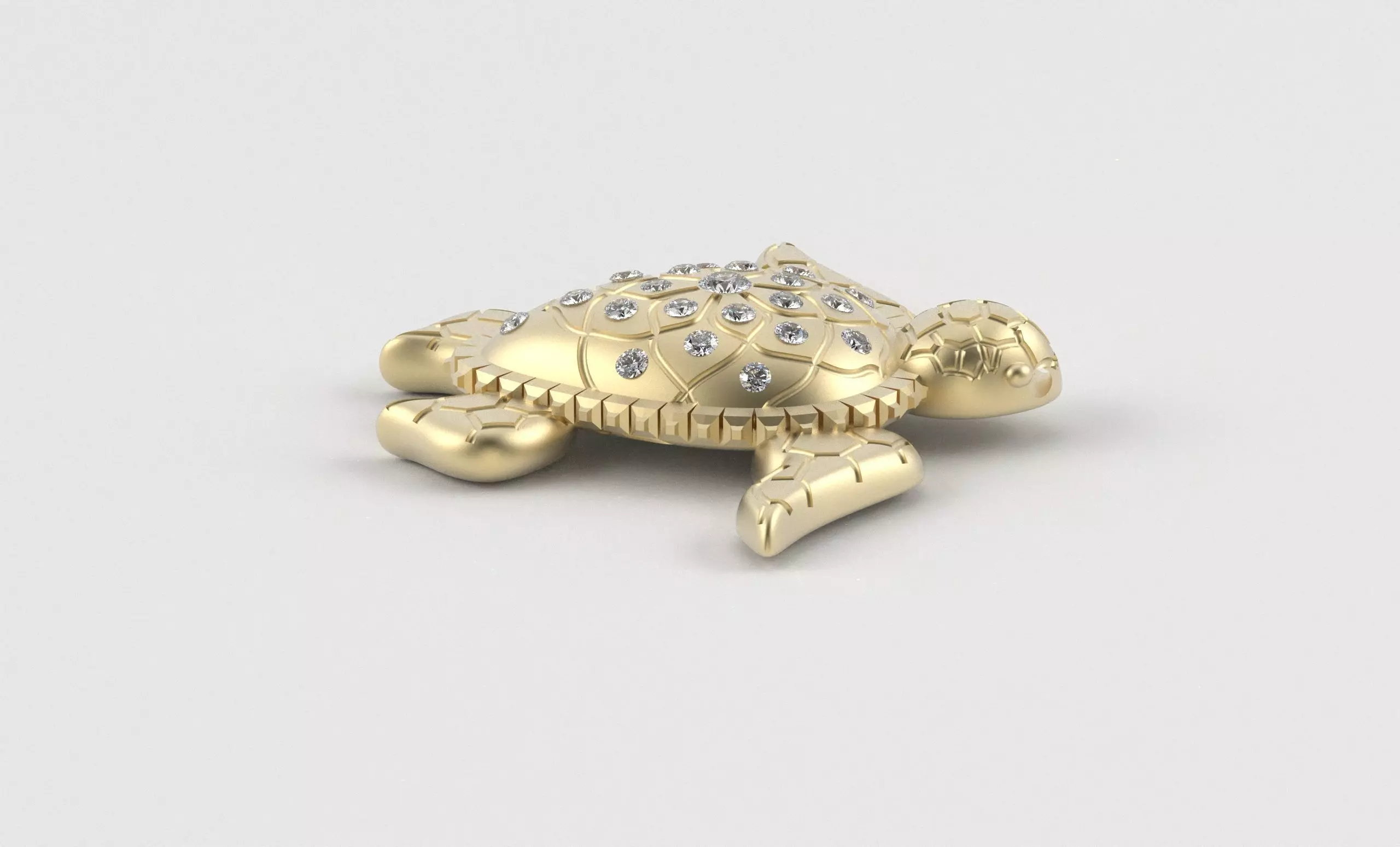Turtle Pendant inspired by nature calm 3D print model_19