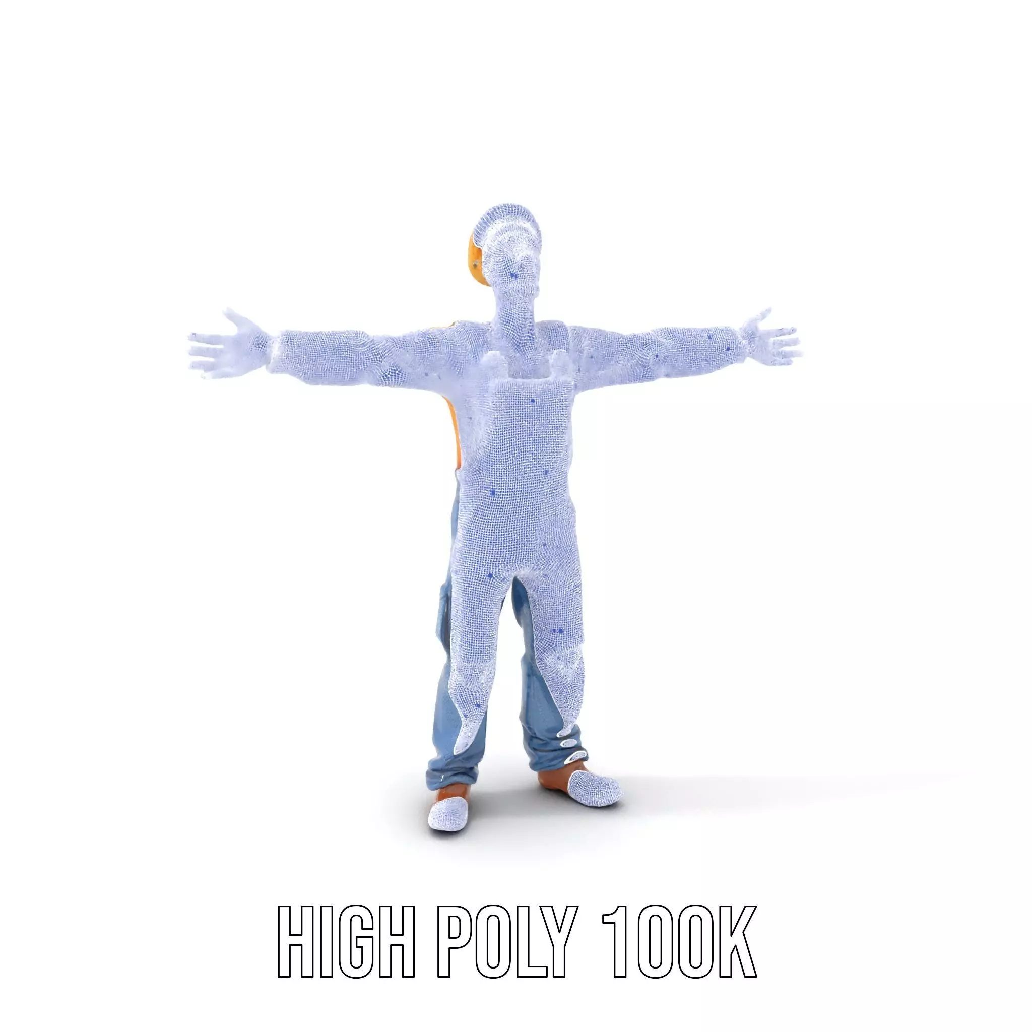 Zany Zombie Character model pack Low-poly 3D model_4