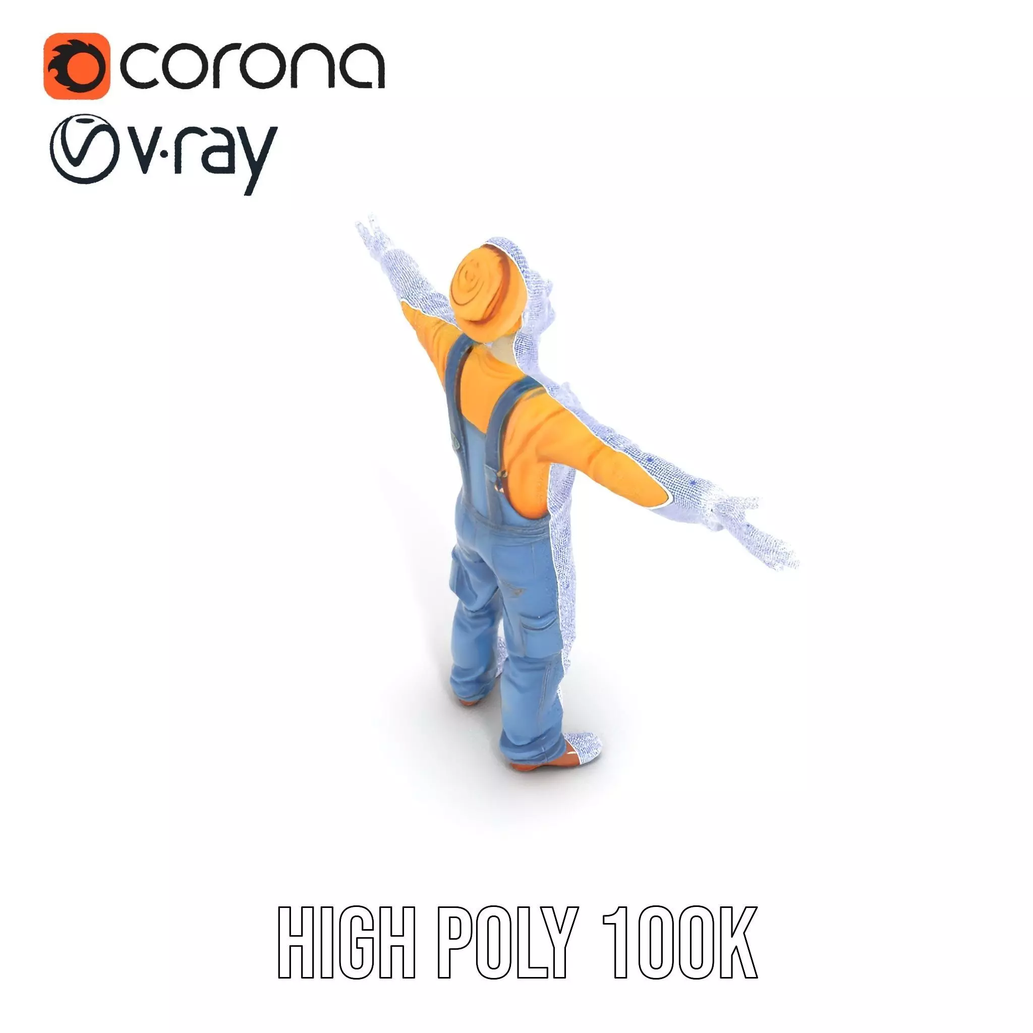 Zany Zombie Character model pack Low-poly 3D model_31