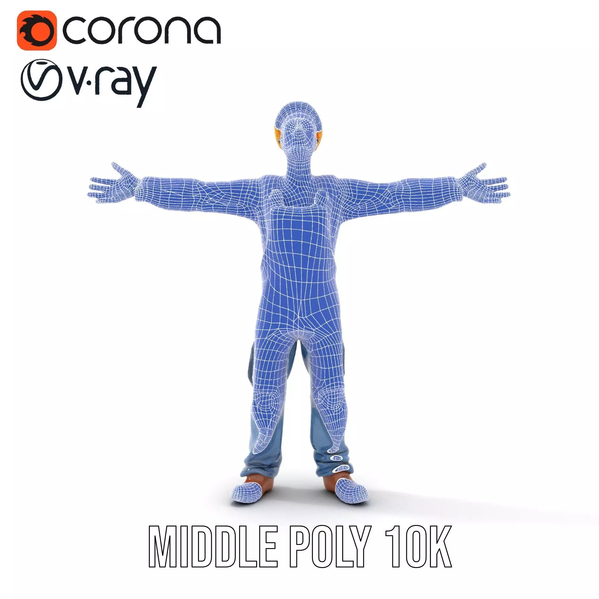 Zany Zombie Character model pack Low-poly 3D model_27