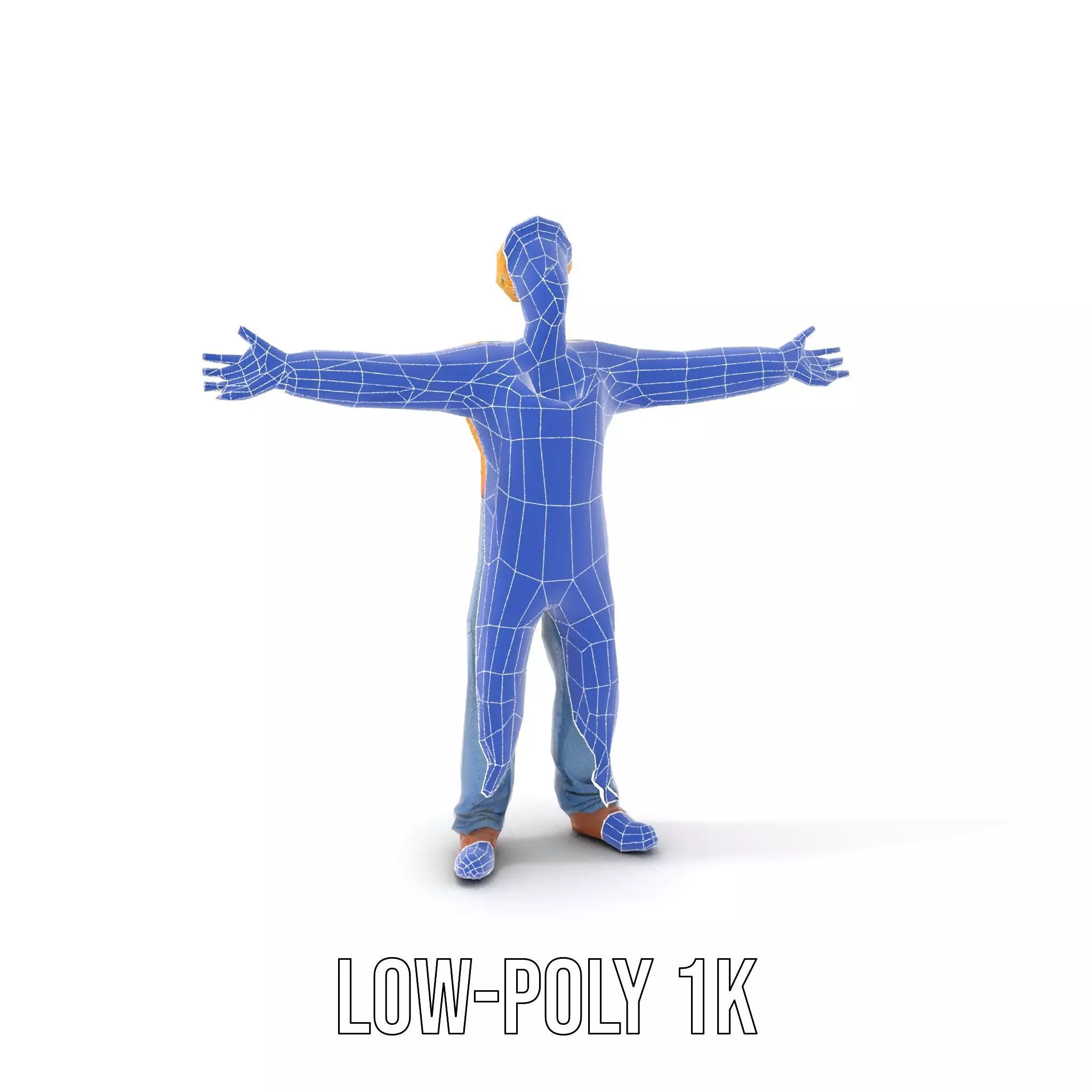 Zany Zombie Character model pack Low-poly 3D model_17