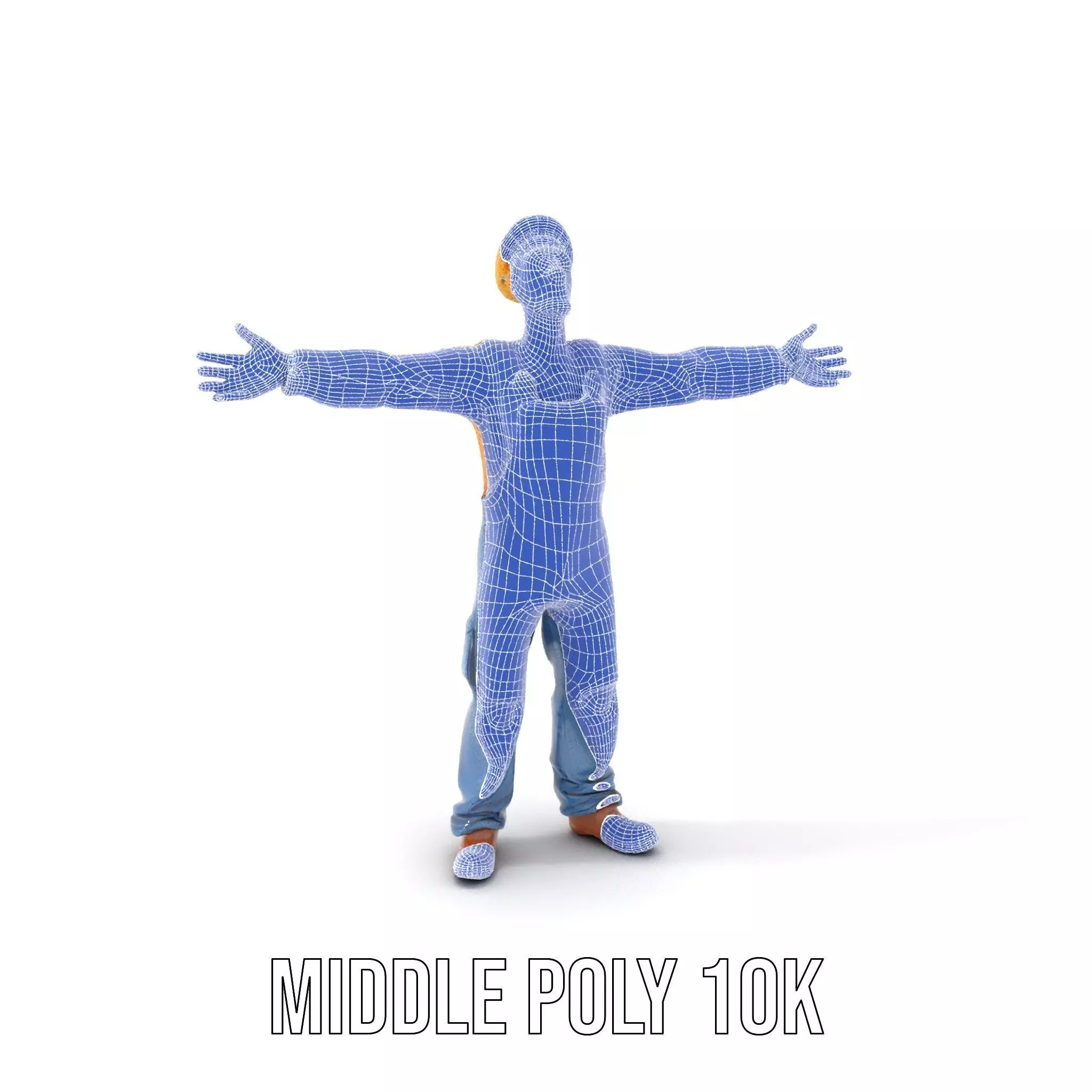 Zany Zombie Character model pack Low-poly 3D model_21