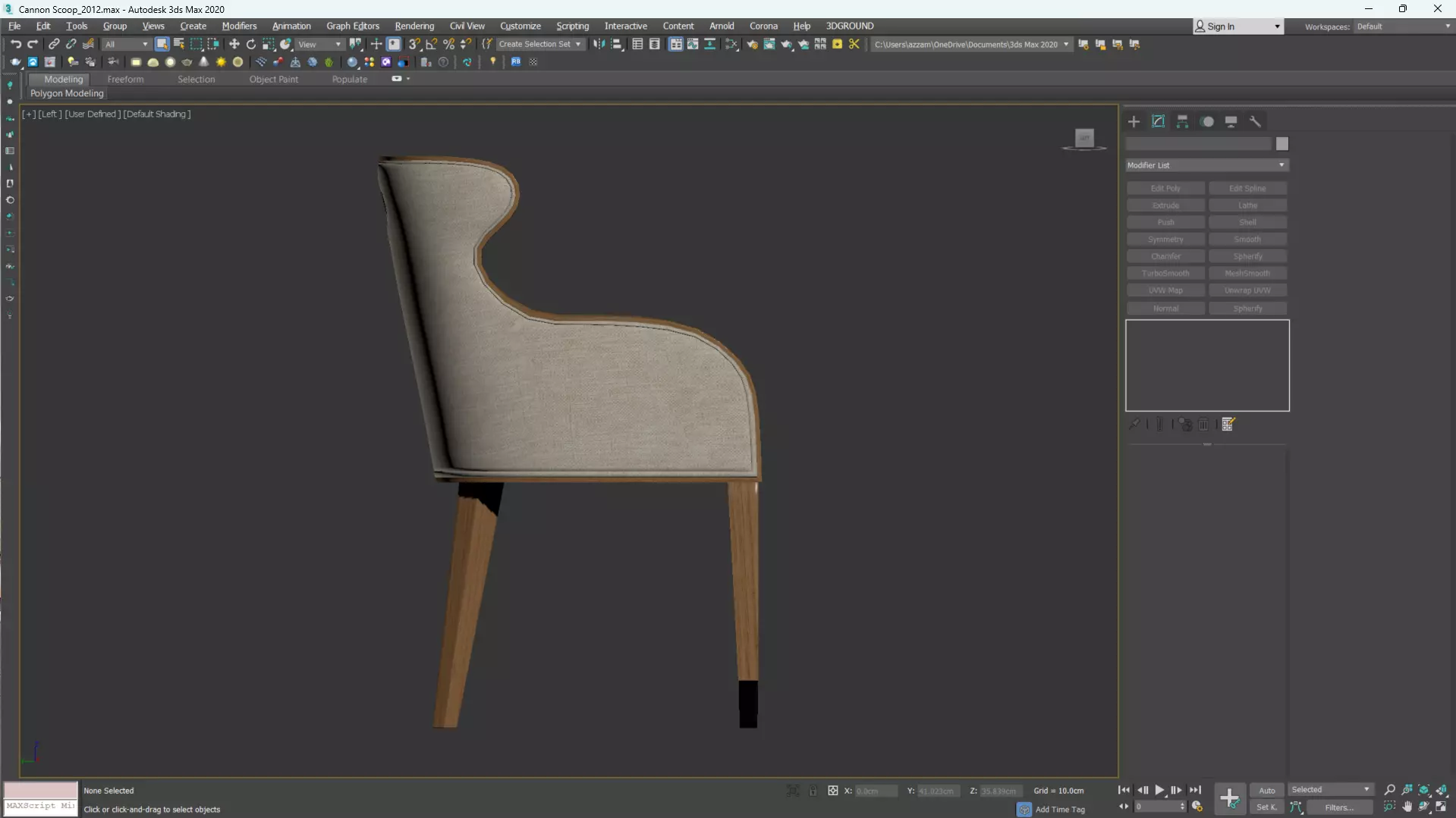 Cannon Scoop Low-poly 3D model_18