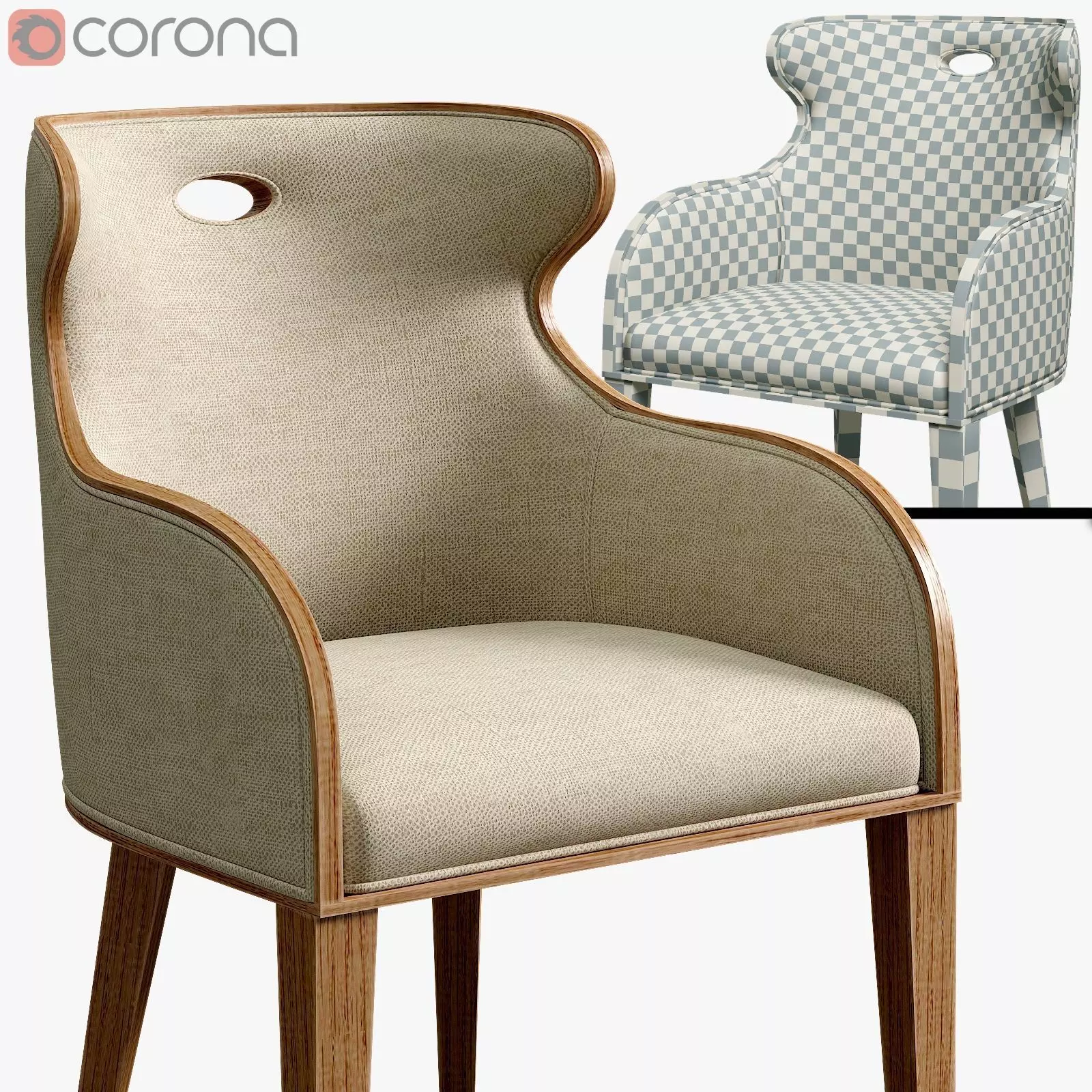 Cannon Scoop Low-poly 3D model_1