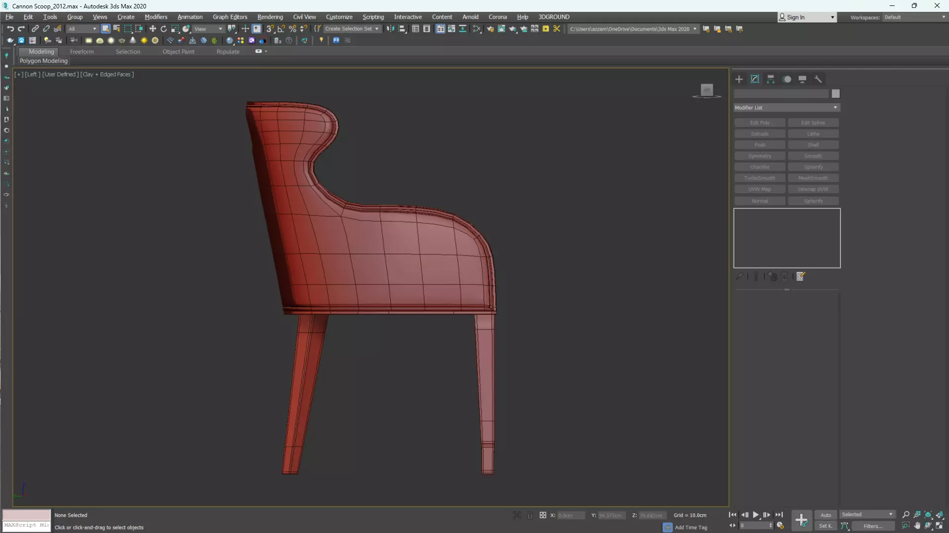 Cannon Scoop Low-poly 3D model_19