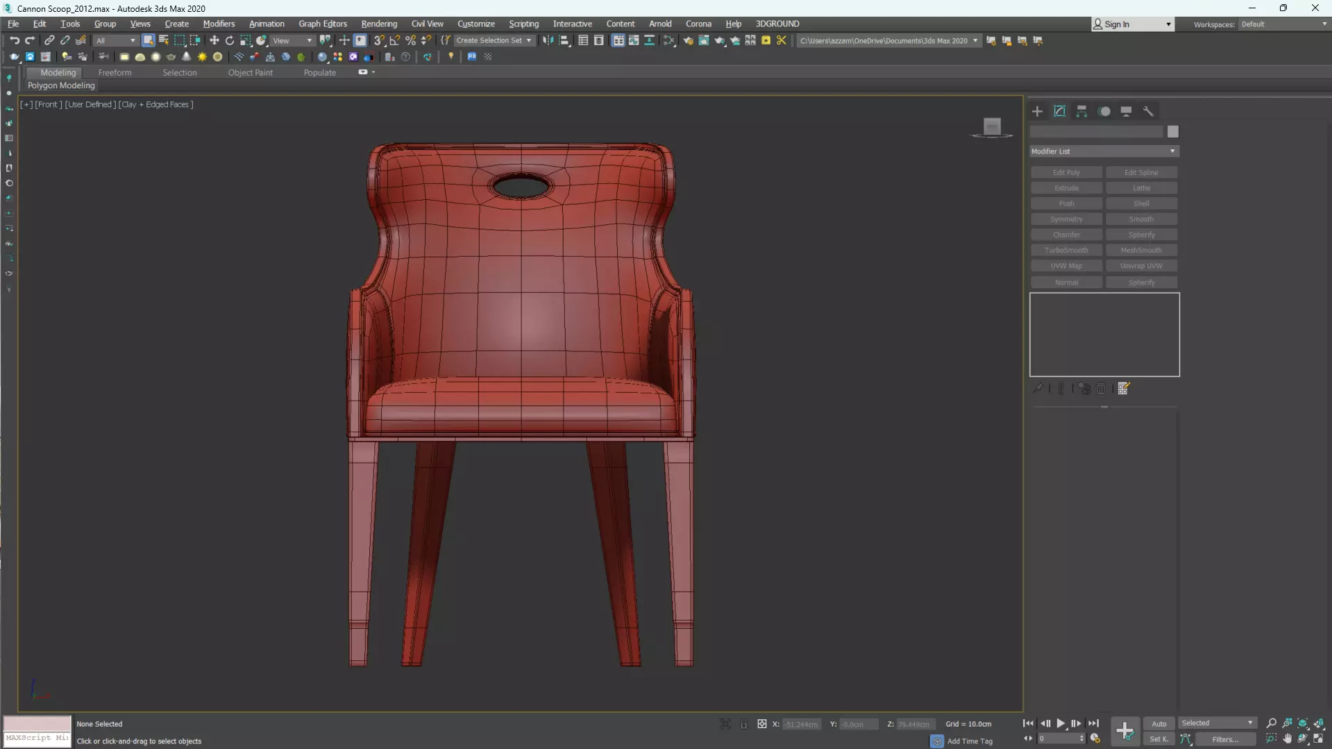 Cannon Scoop Low-poly 3D model_15