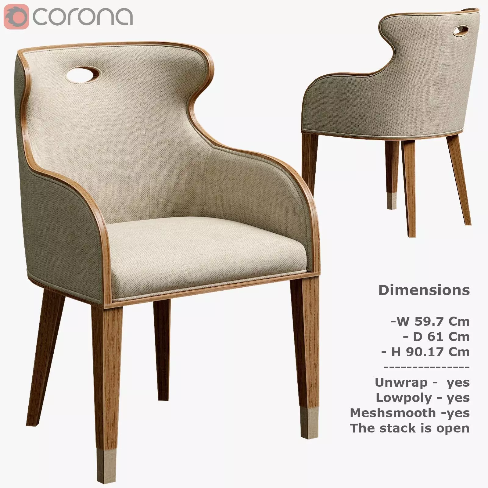 Cannon Scoop Low-poly 3D model_0