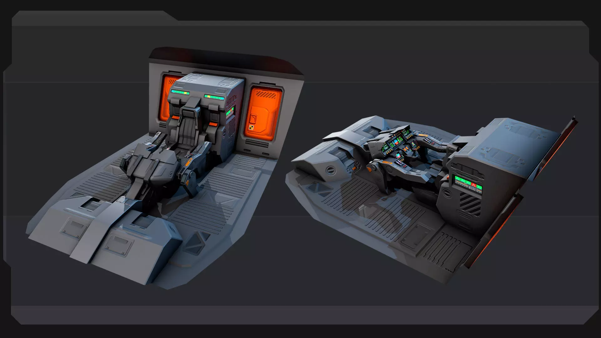 ARES 8 - Shuttle  Low-poly 3D model_8