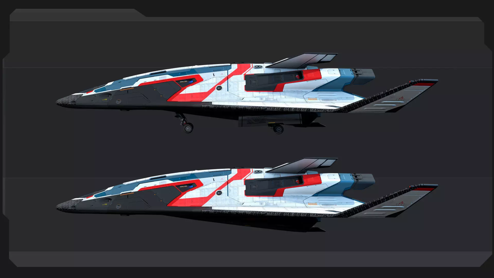 ARES 8 - Shuttle  Low-poly 3D model_13