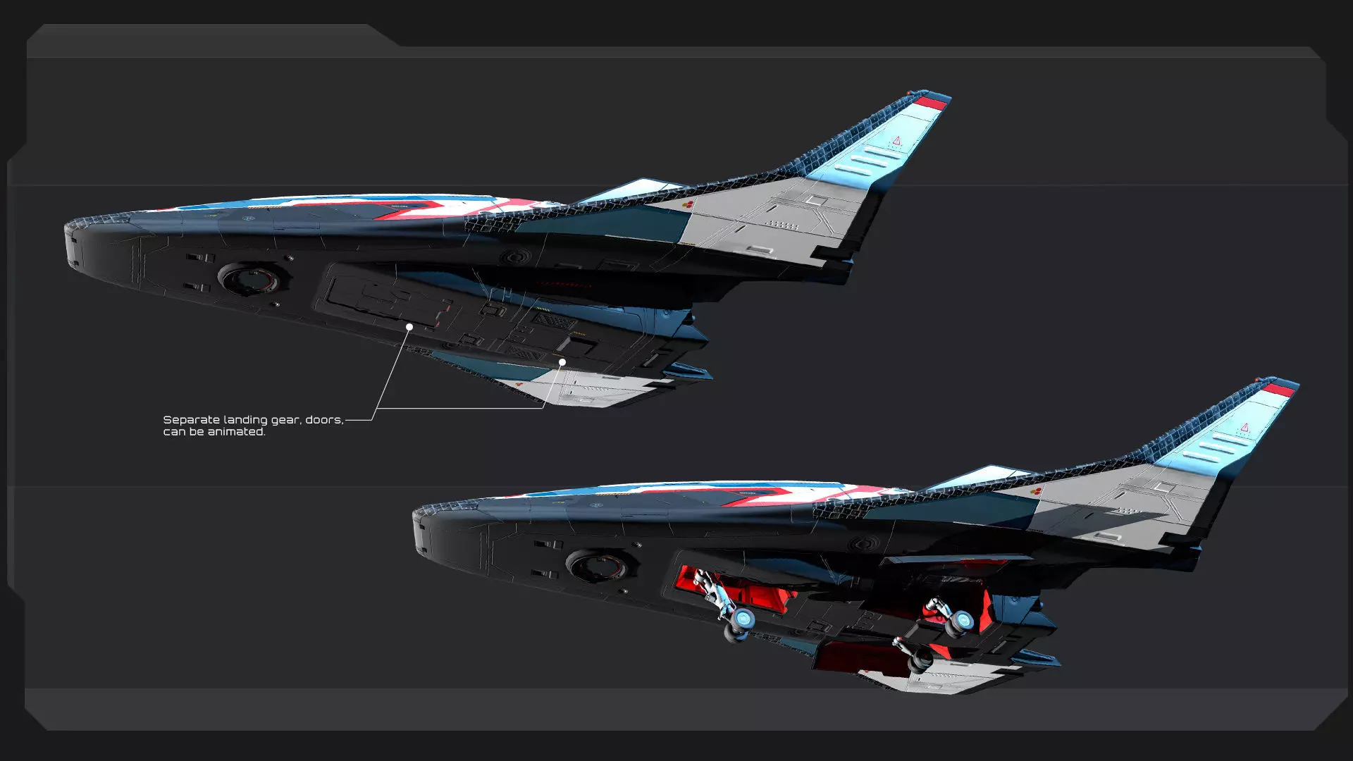 ARES 8 - Shuttle  Low-poly 3D model_12