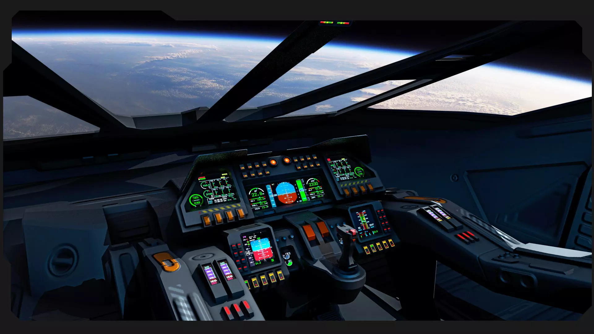 ARES 8 - Shuttle  Low-poly 3D model_9