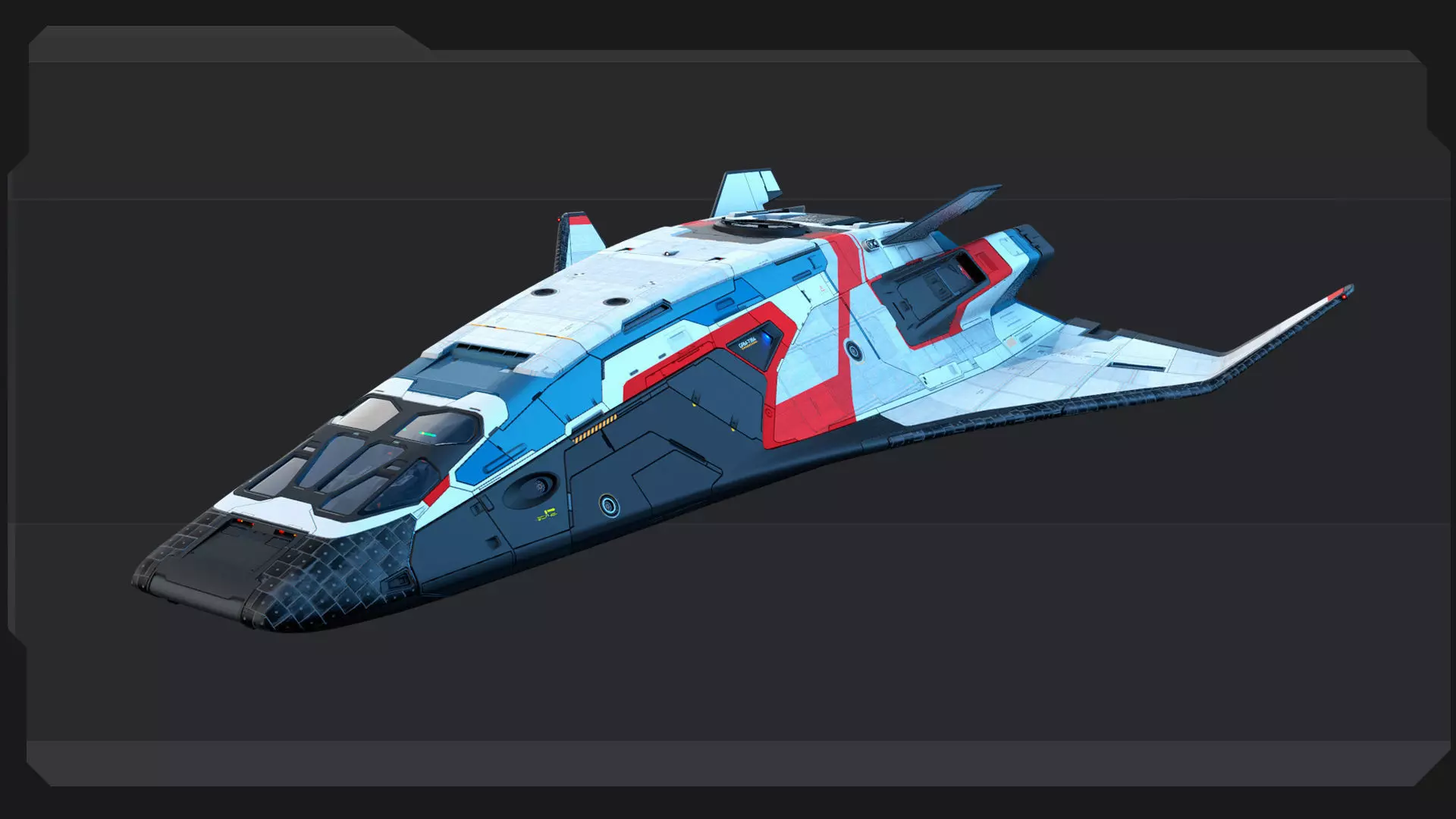 ARES 8 - Shuttle  Low-poly 3D model_3