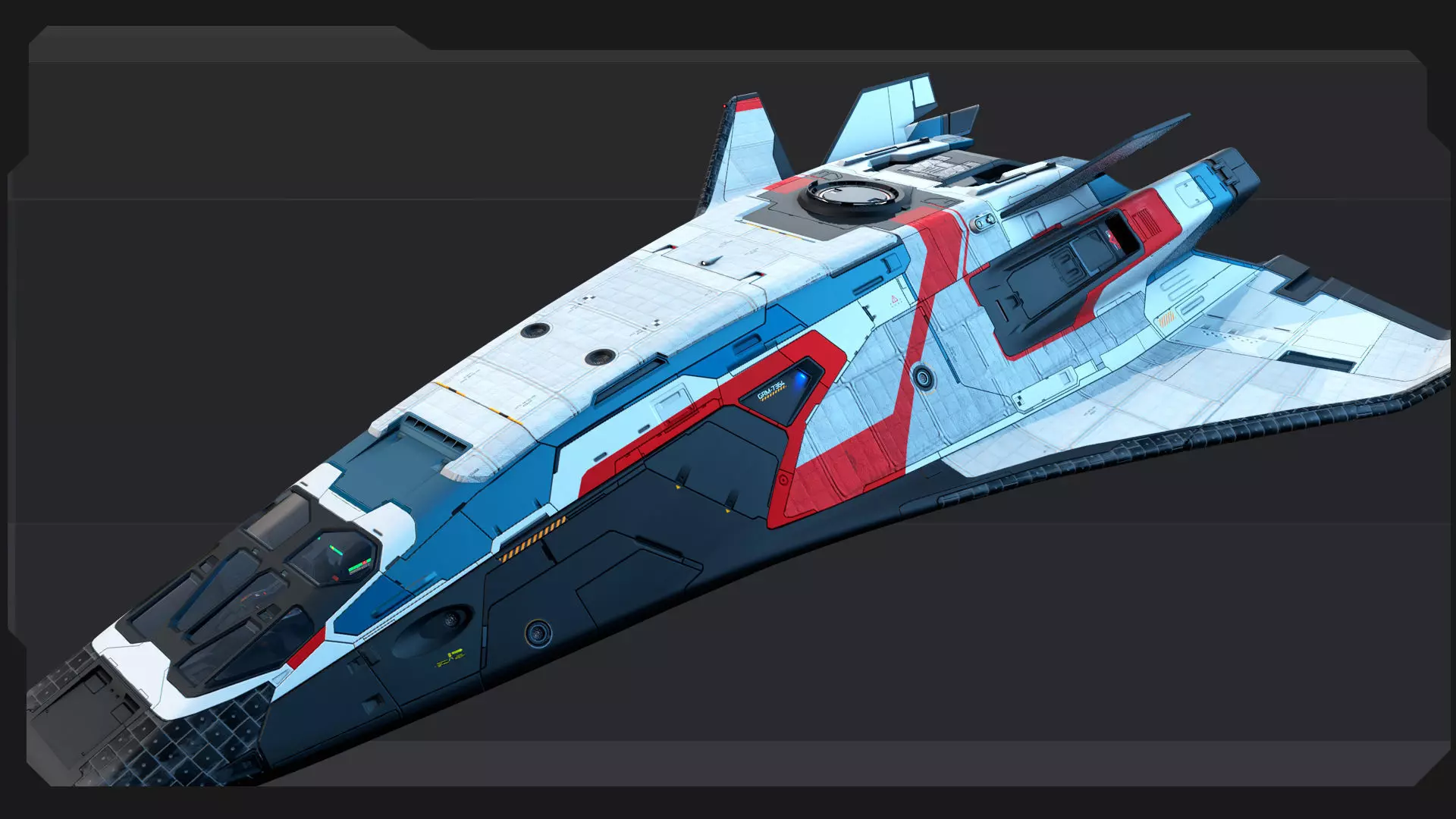 ARES 8 - Shuttle  Low-poly 3D model_6