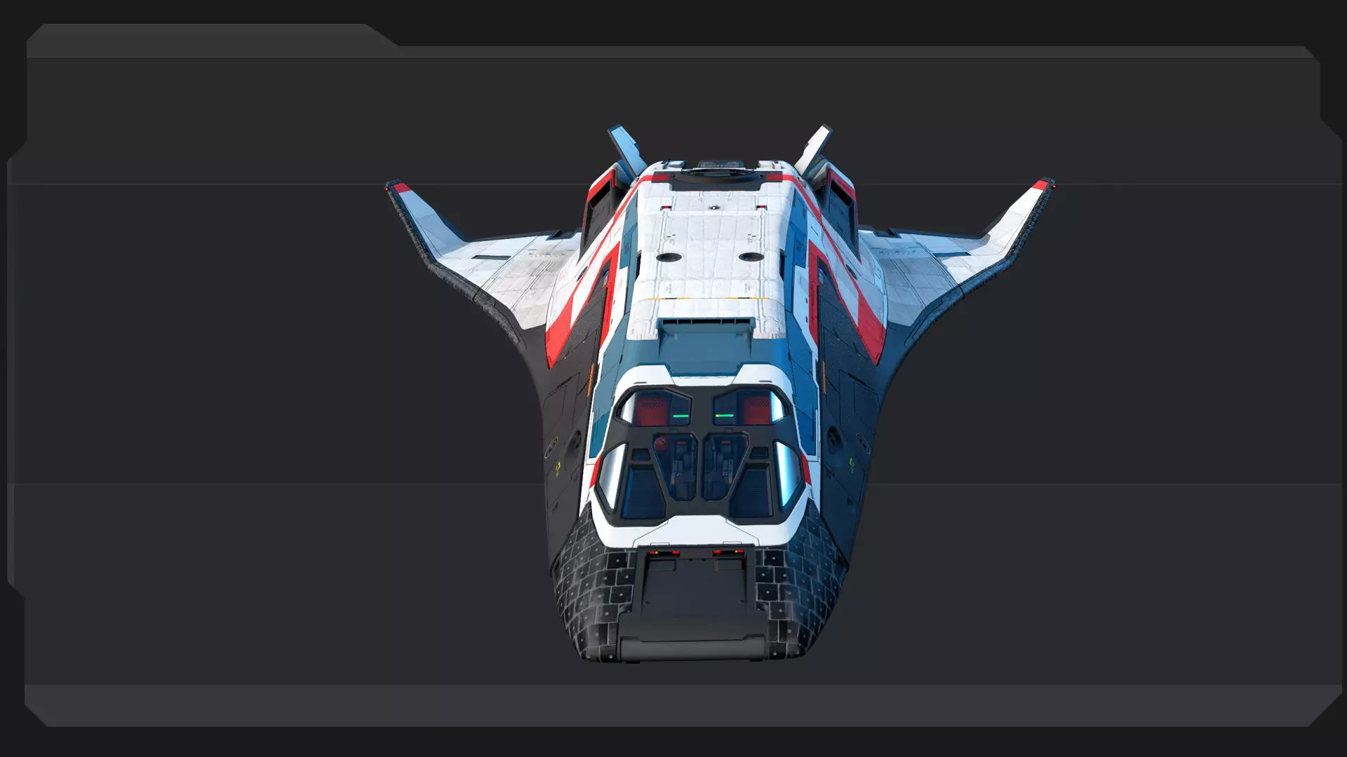 ARES 8 - Shuttle  Low-poly 3D model_4