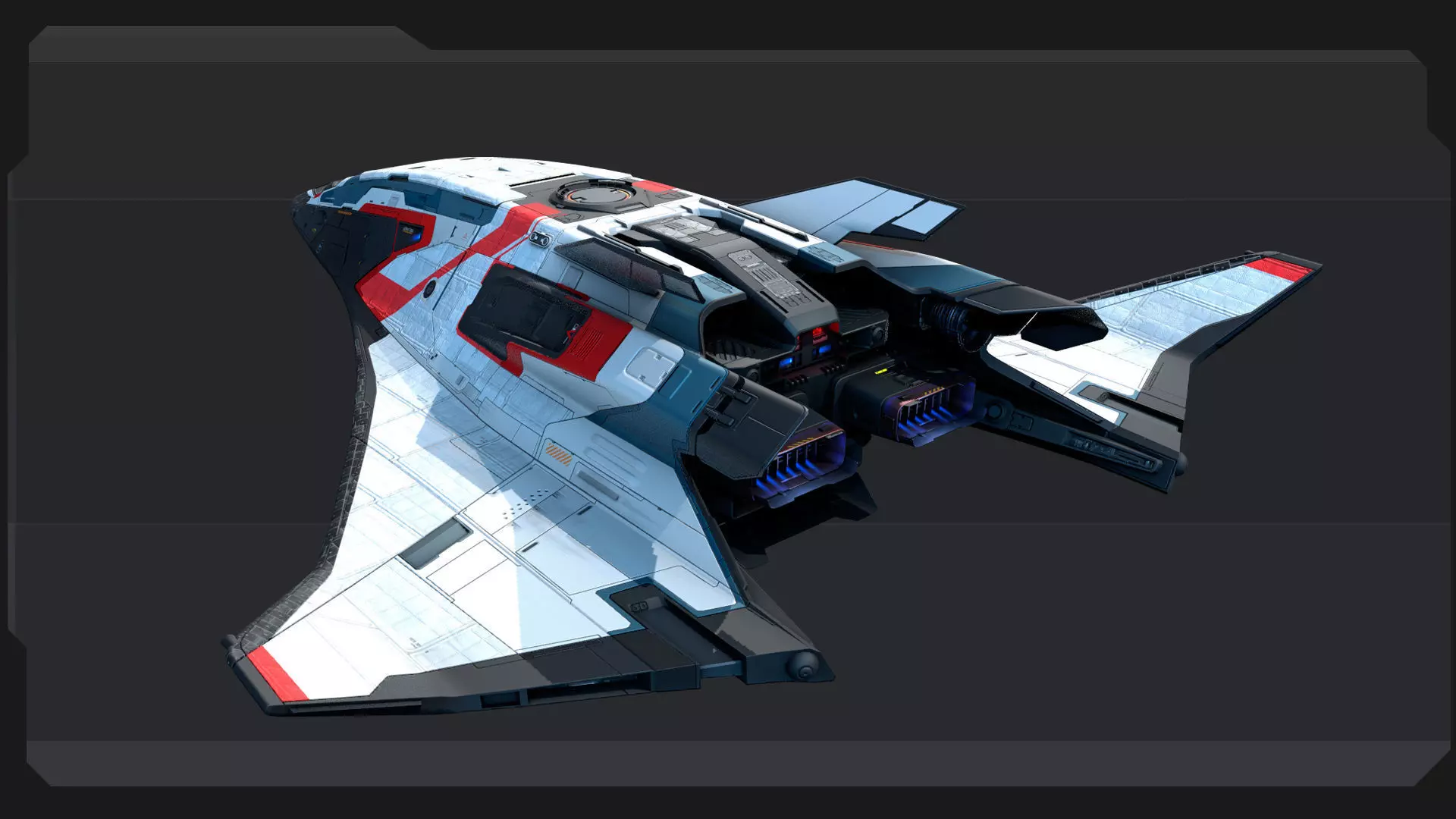 ARES 8 - Shuttle  Low-poly 3D model_10