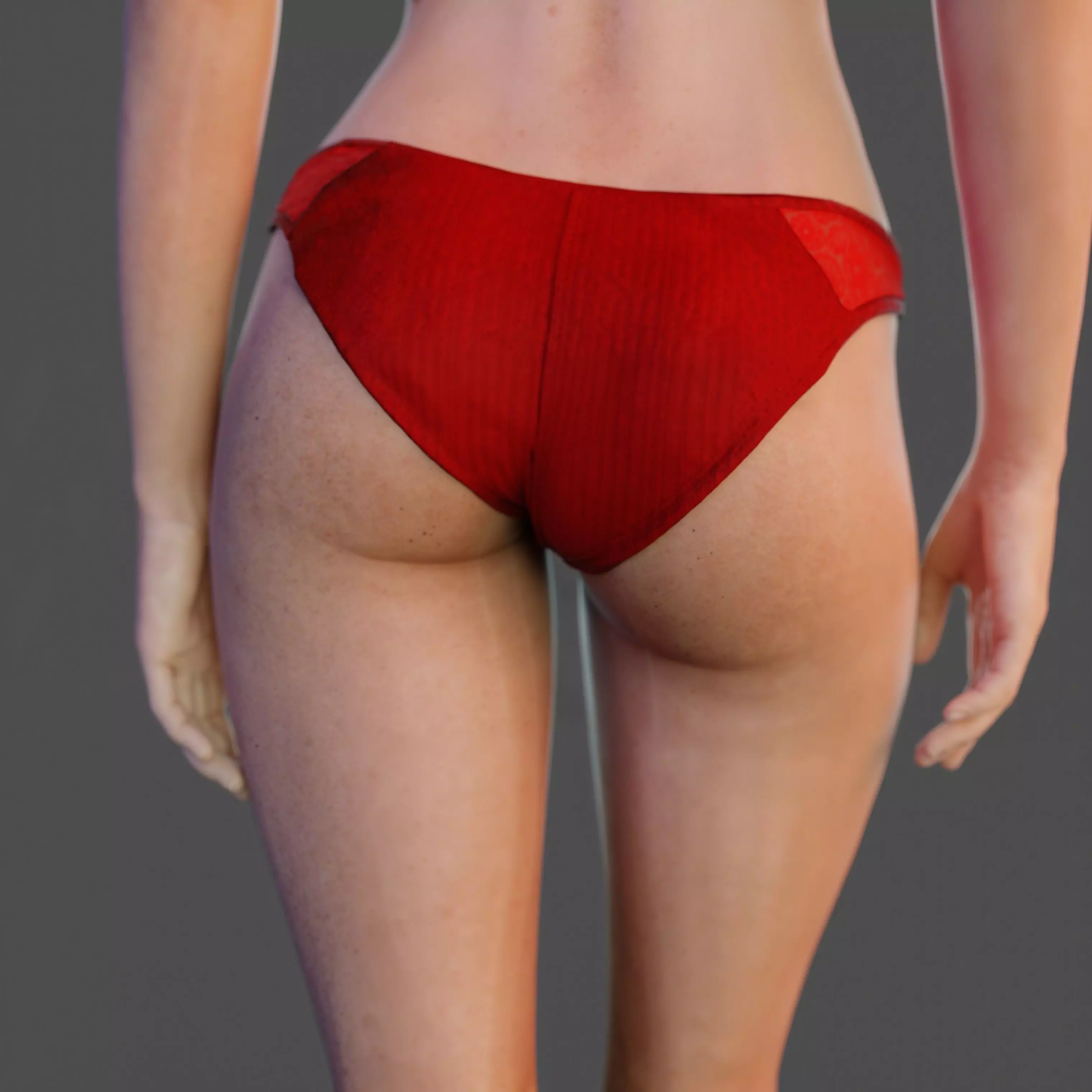 Aurelia - Female 3D Character Model Low-poly 3D model_4