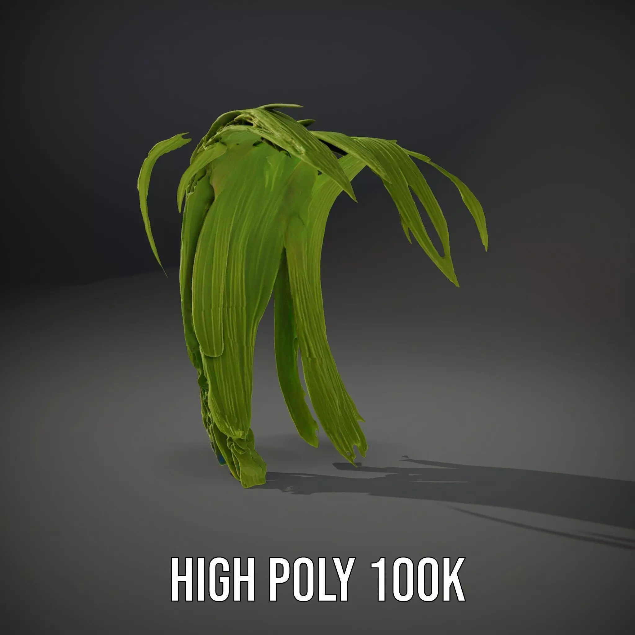 Curved Grass Blades model pack Low-poly 3D model_28