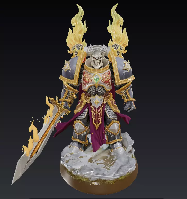 3D model of a action miniature War figurine Free 3D print model