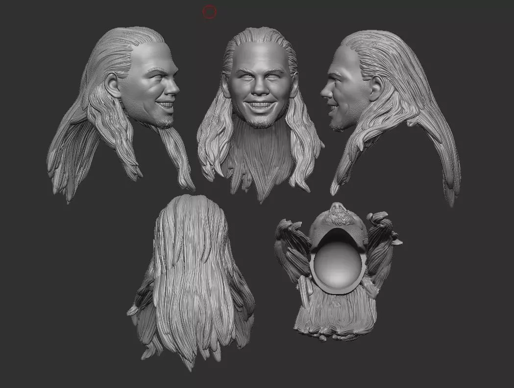 Matt Hardy Headsculpt for Action Figures 3D print model_1