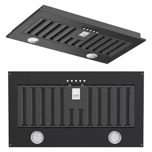 Black Undermount Rangehood 600mm