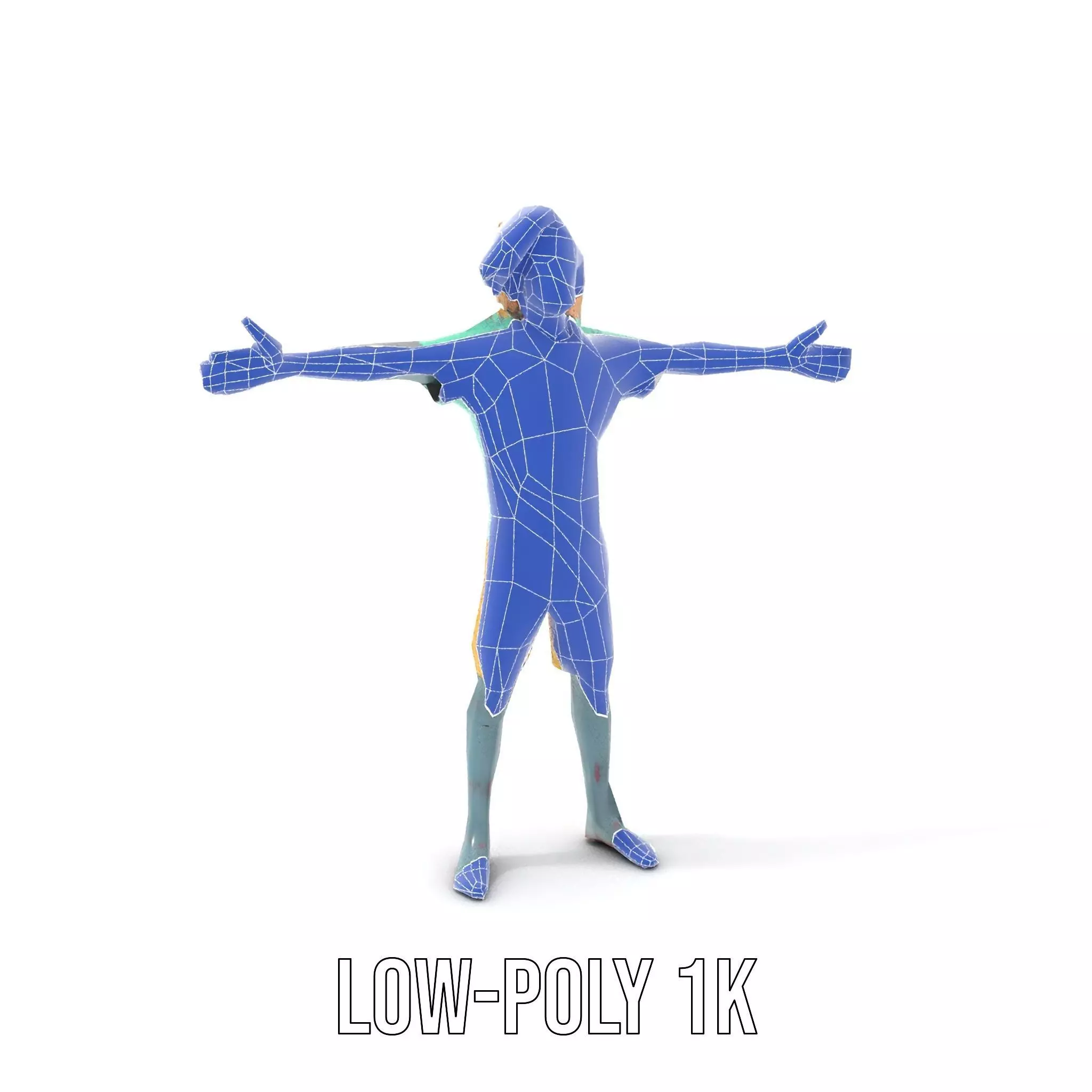 Stylish Zombie Character model pack Low-poly 3D model_27