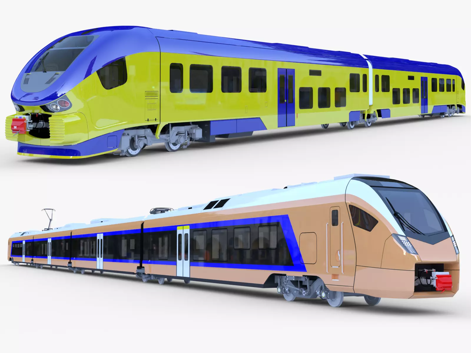 Stadler Flirt and Pesa Link 3D Model Collection_0