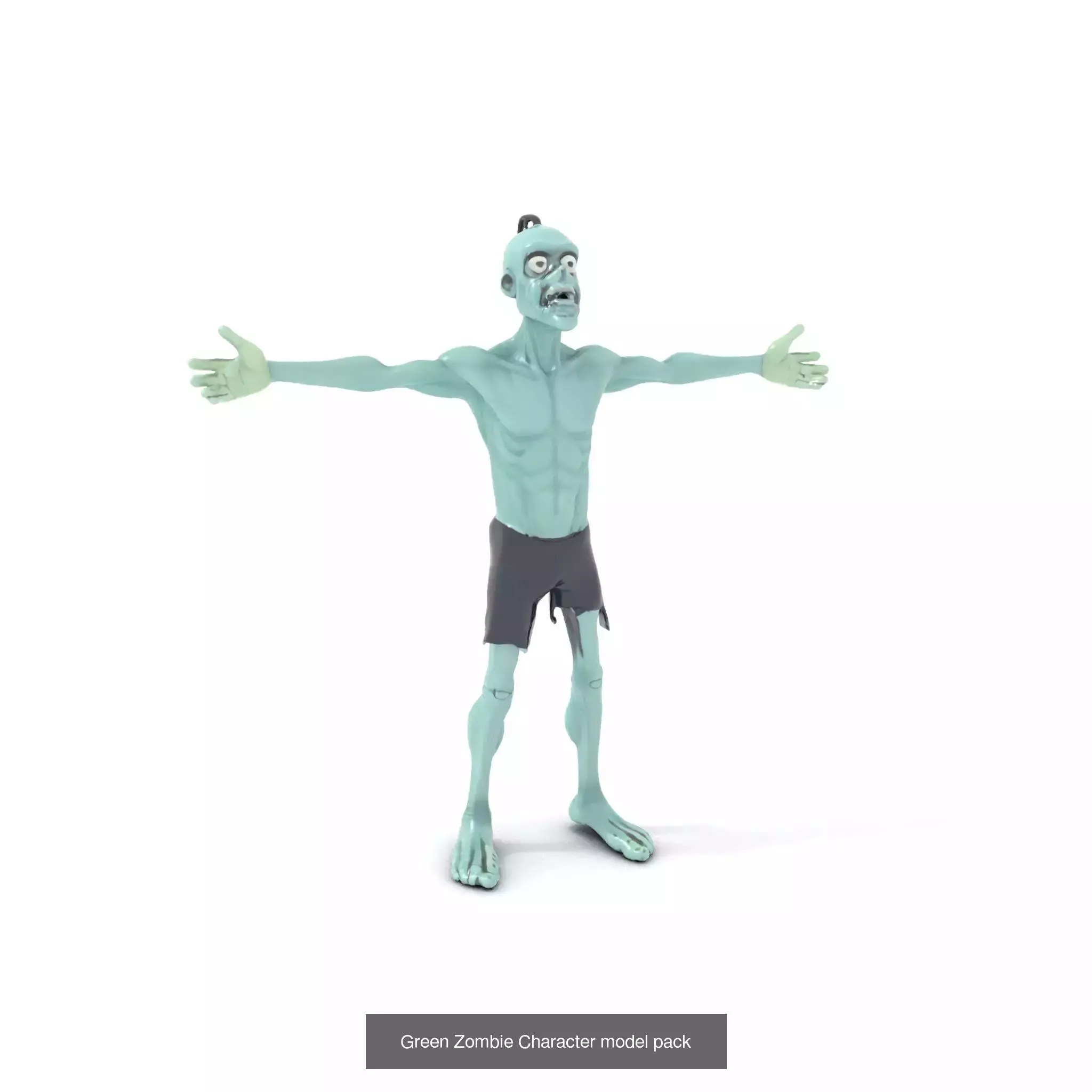 Playful Zombie Parade 3D Model Collection_40