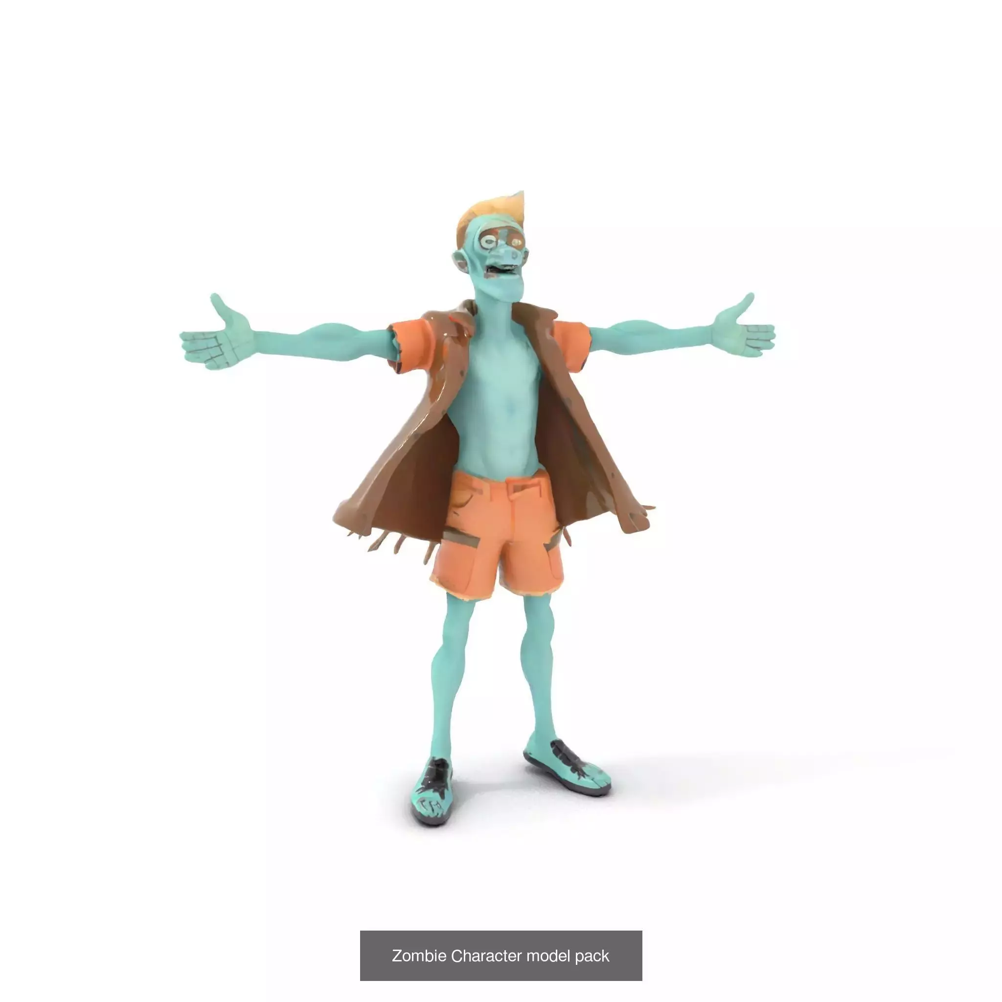 Playful Zombie Parade 3D Model Collection_32