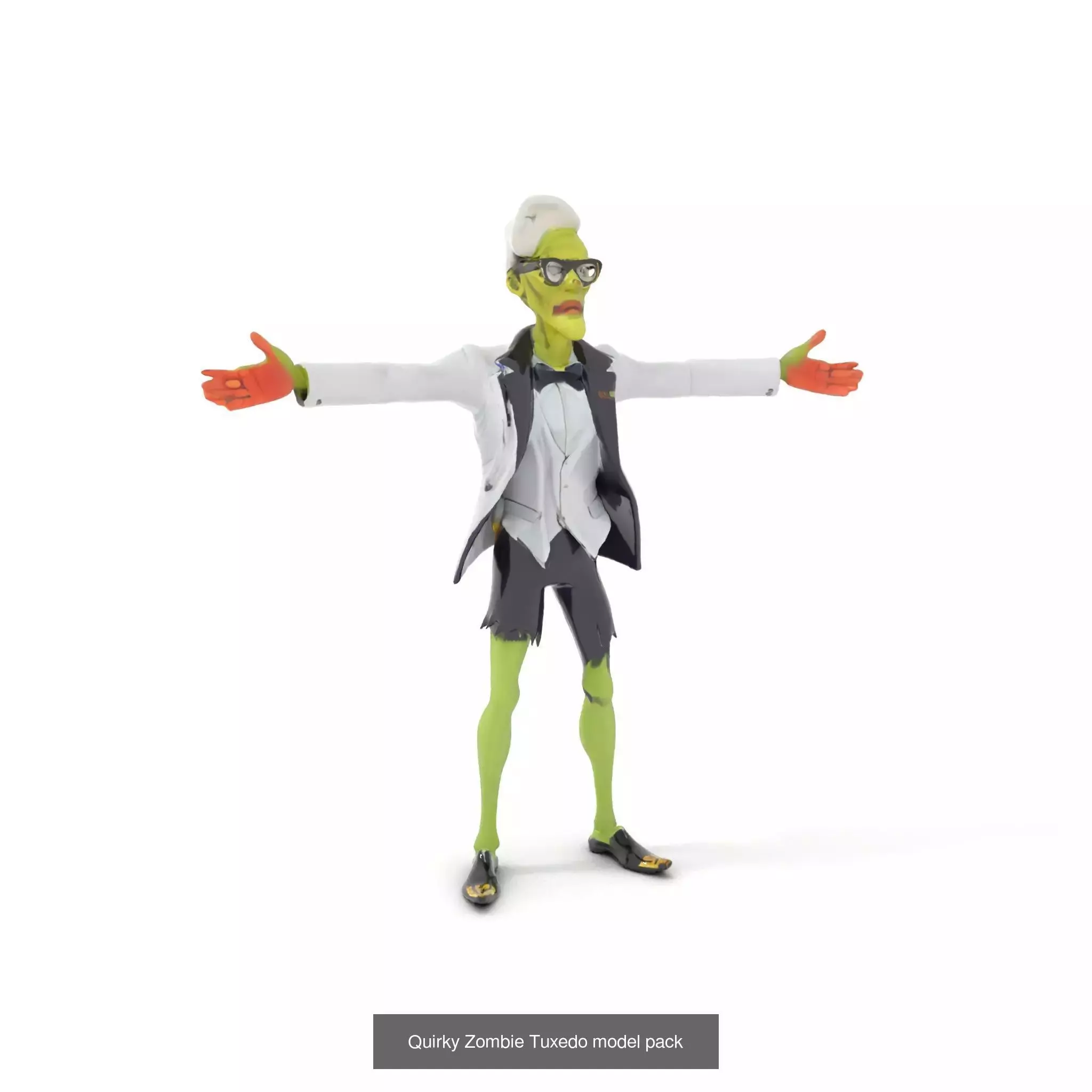 Playful Zombie Parade 3D Model Collection_50