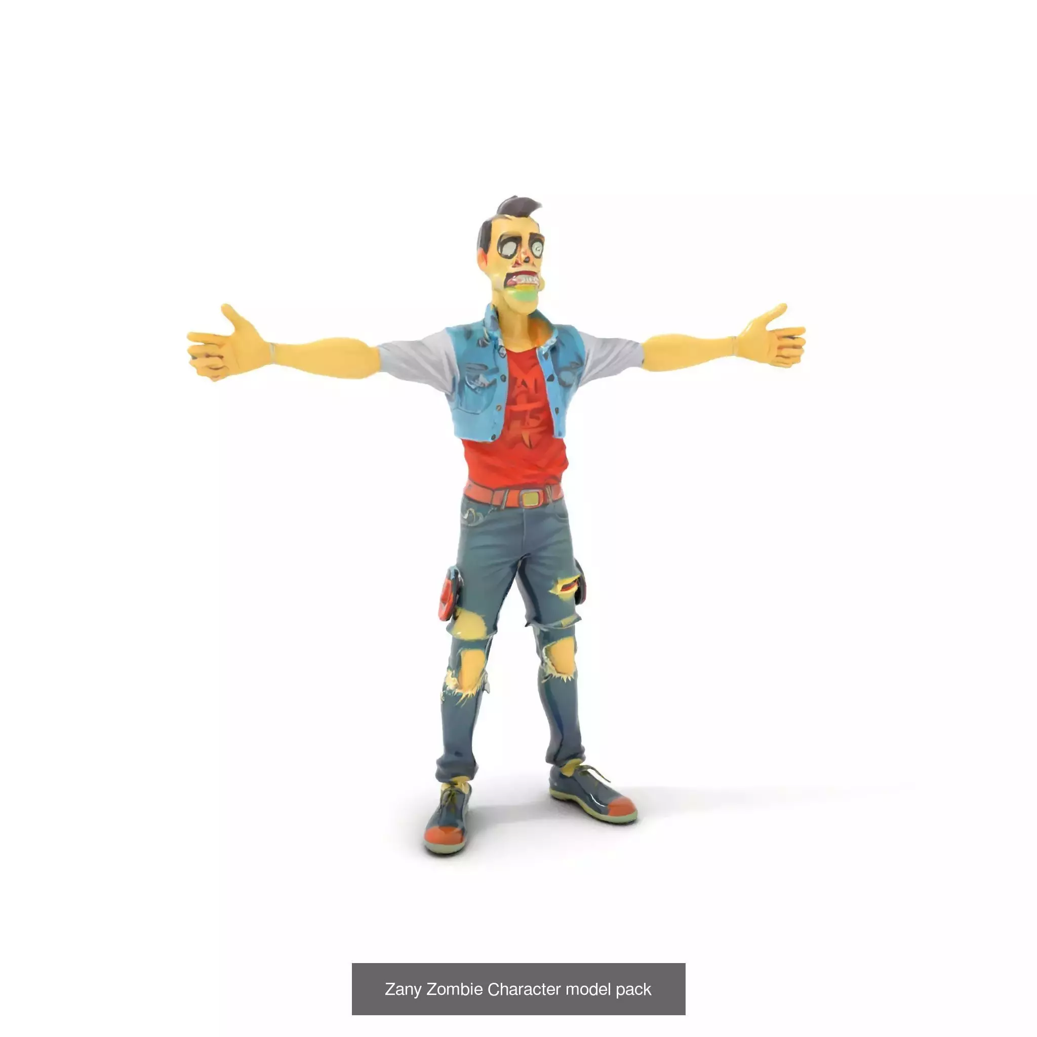 Playful Zombie Parade 3D Model Collection_37
