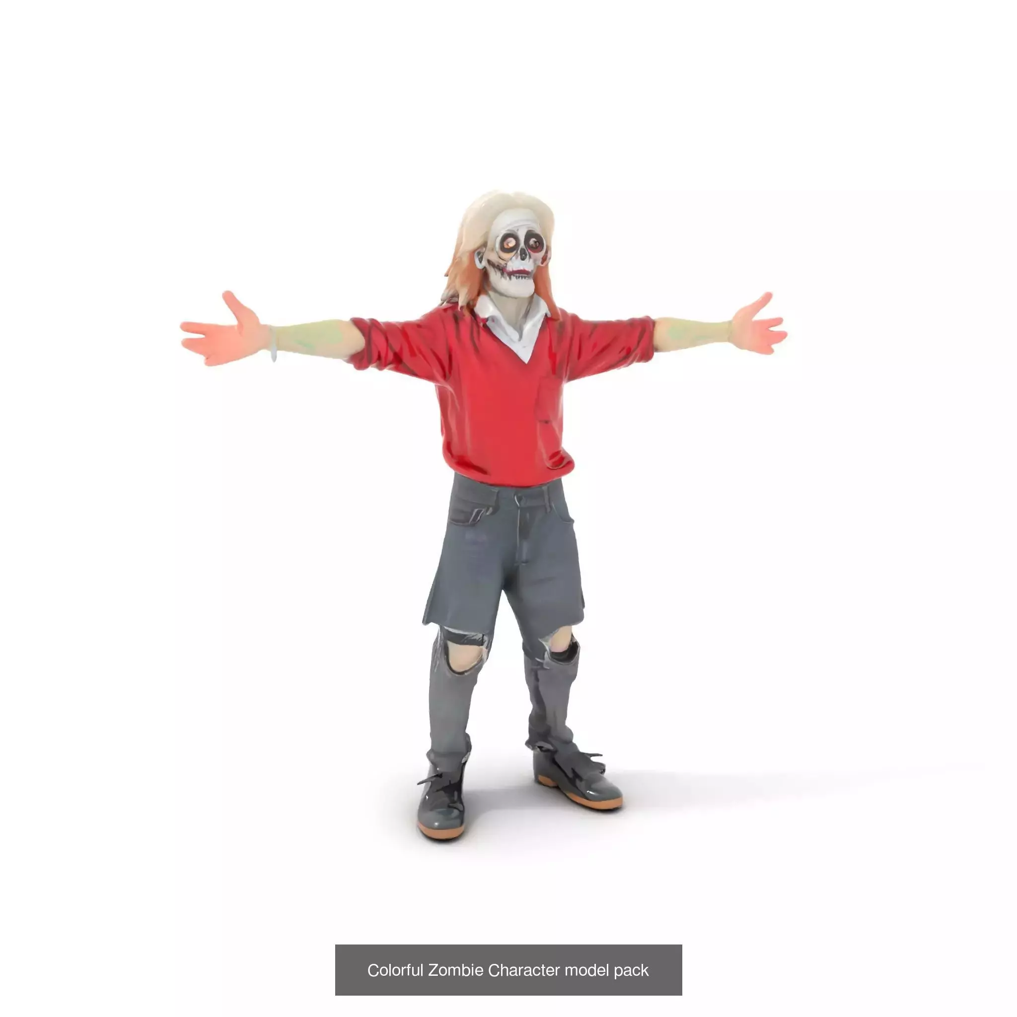 Playful Zombie Parade 3D Model Collection_38