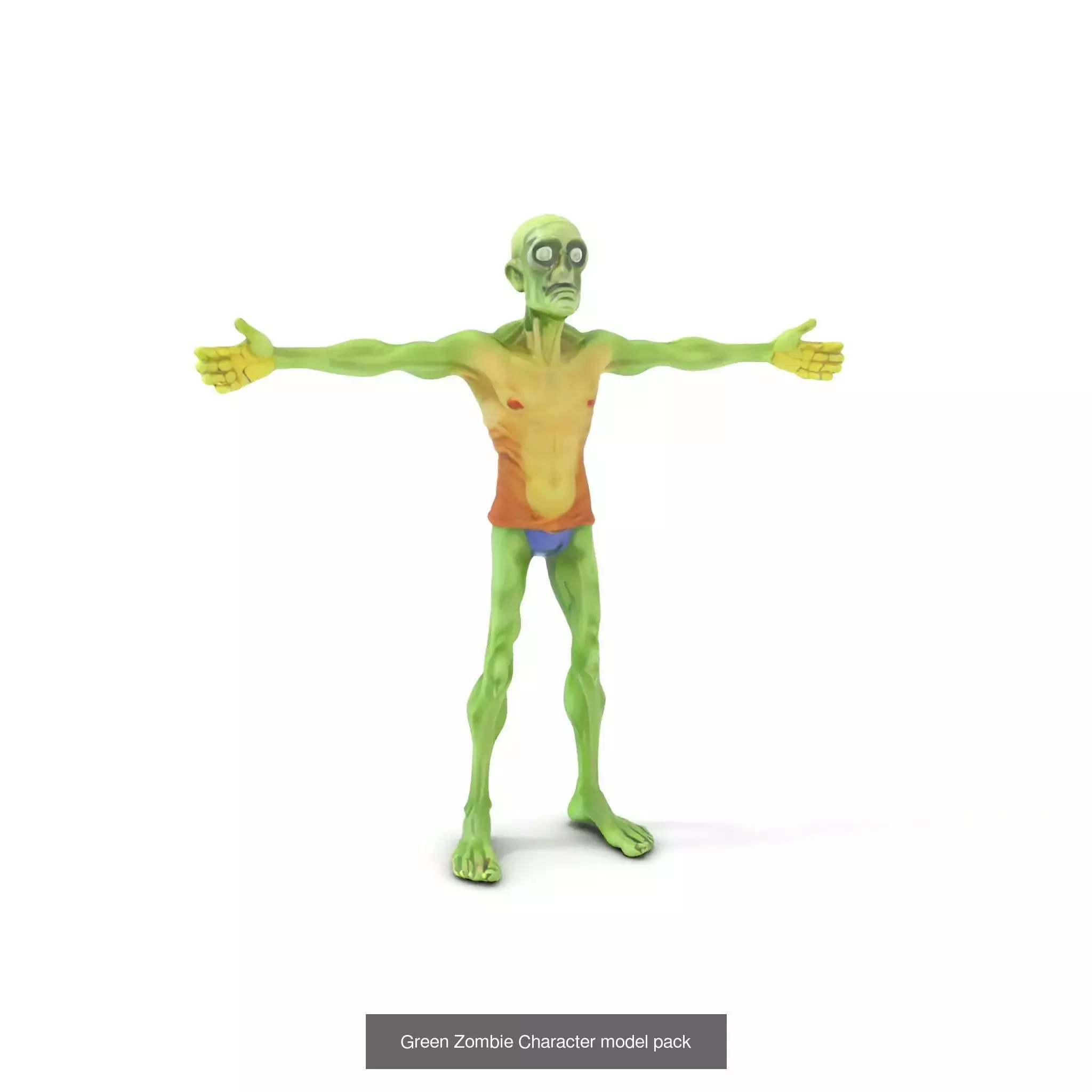 Playful Zombie Parade 3D Model Collection_42