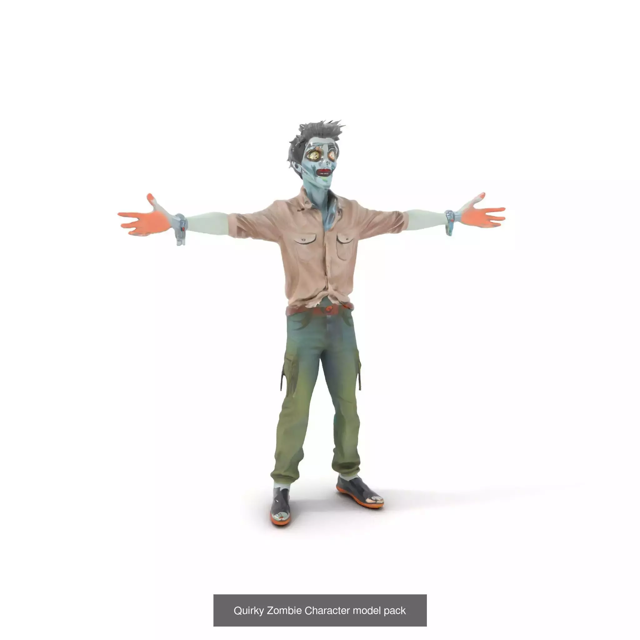 Playful Zombie Parade 3D Model Collection_43