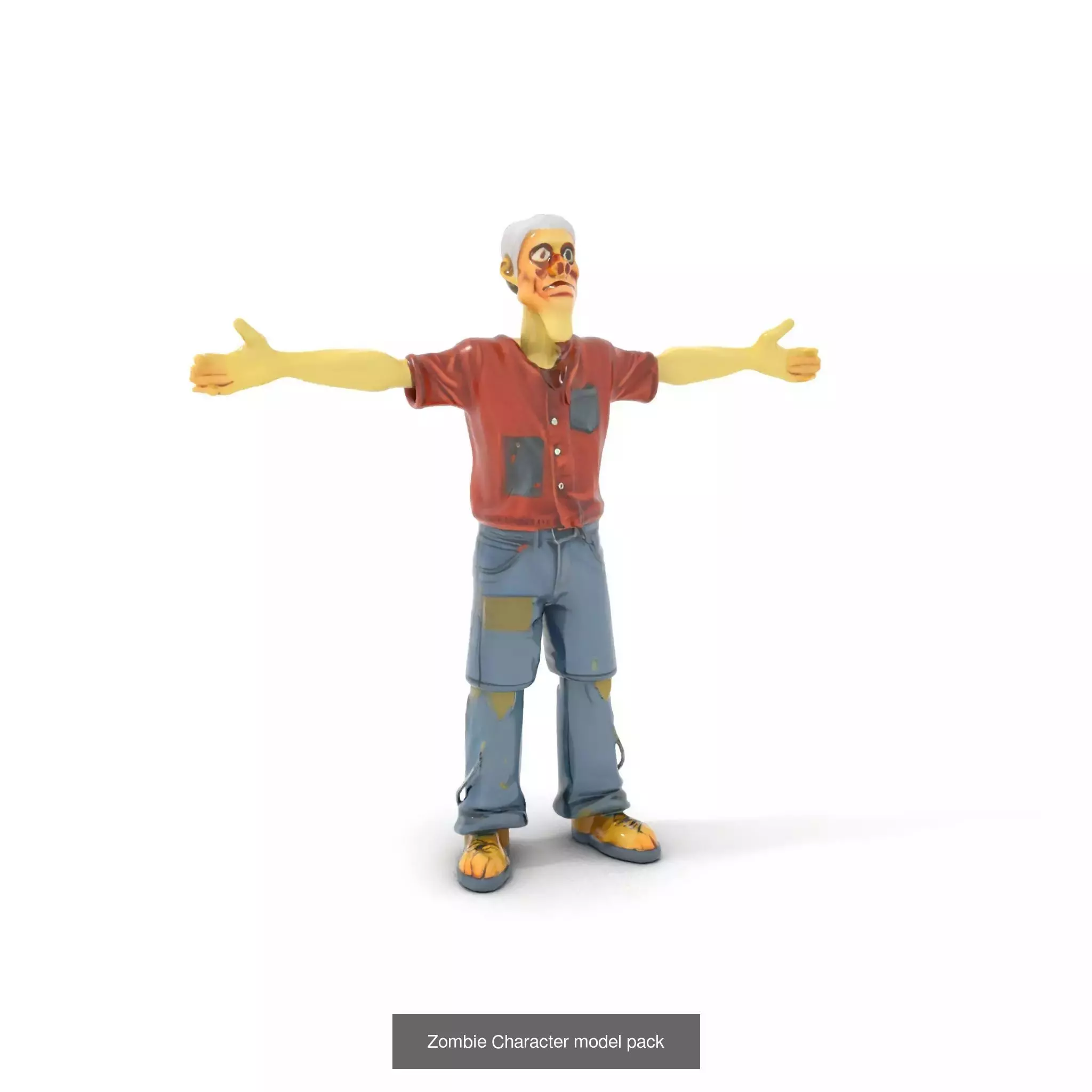 Playful Zombie Parade 3D Model Collection_33