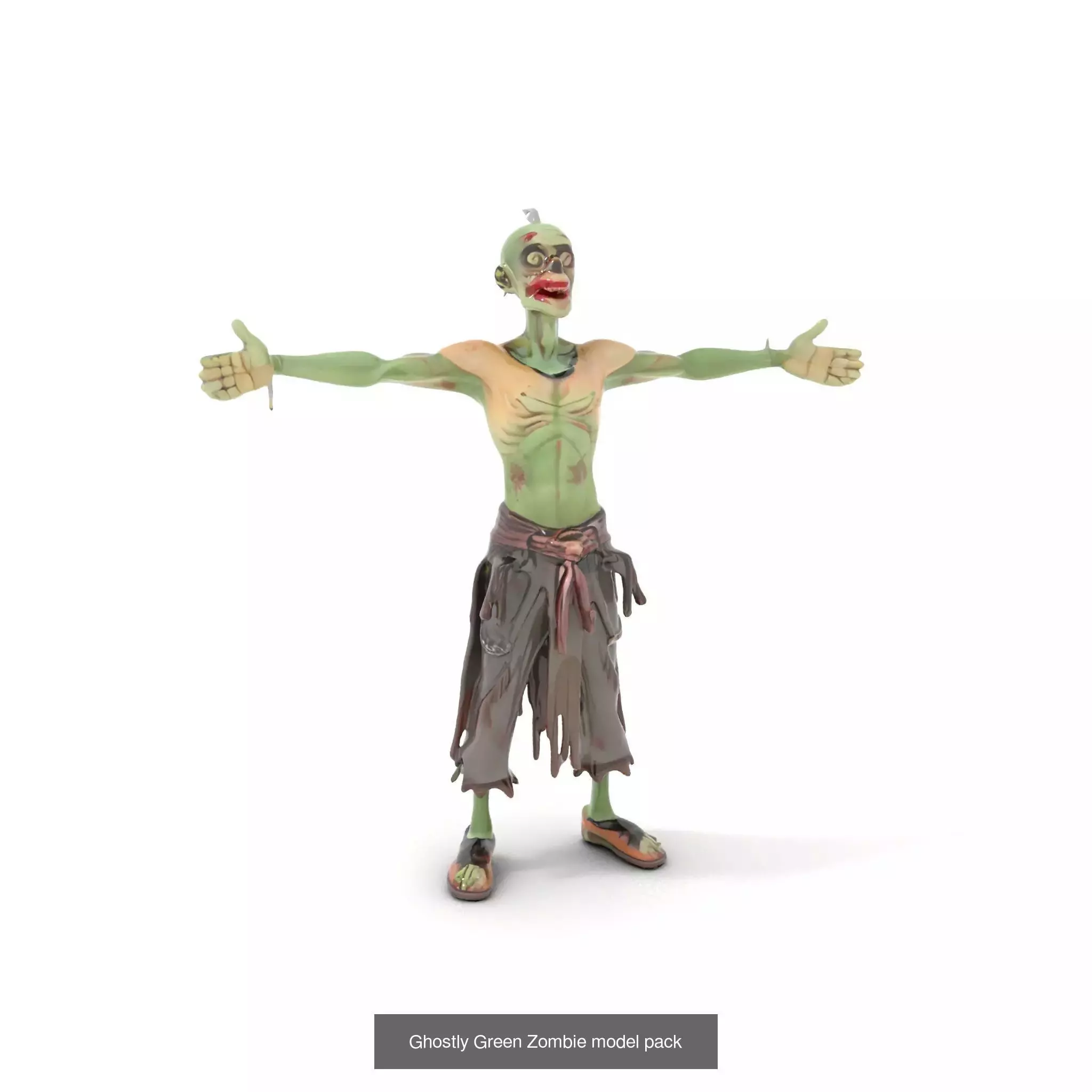 Playful Zombie Parade 3D Model Collection_39