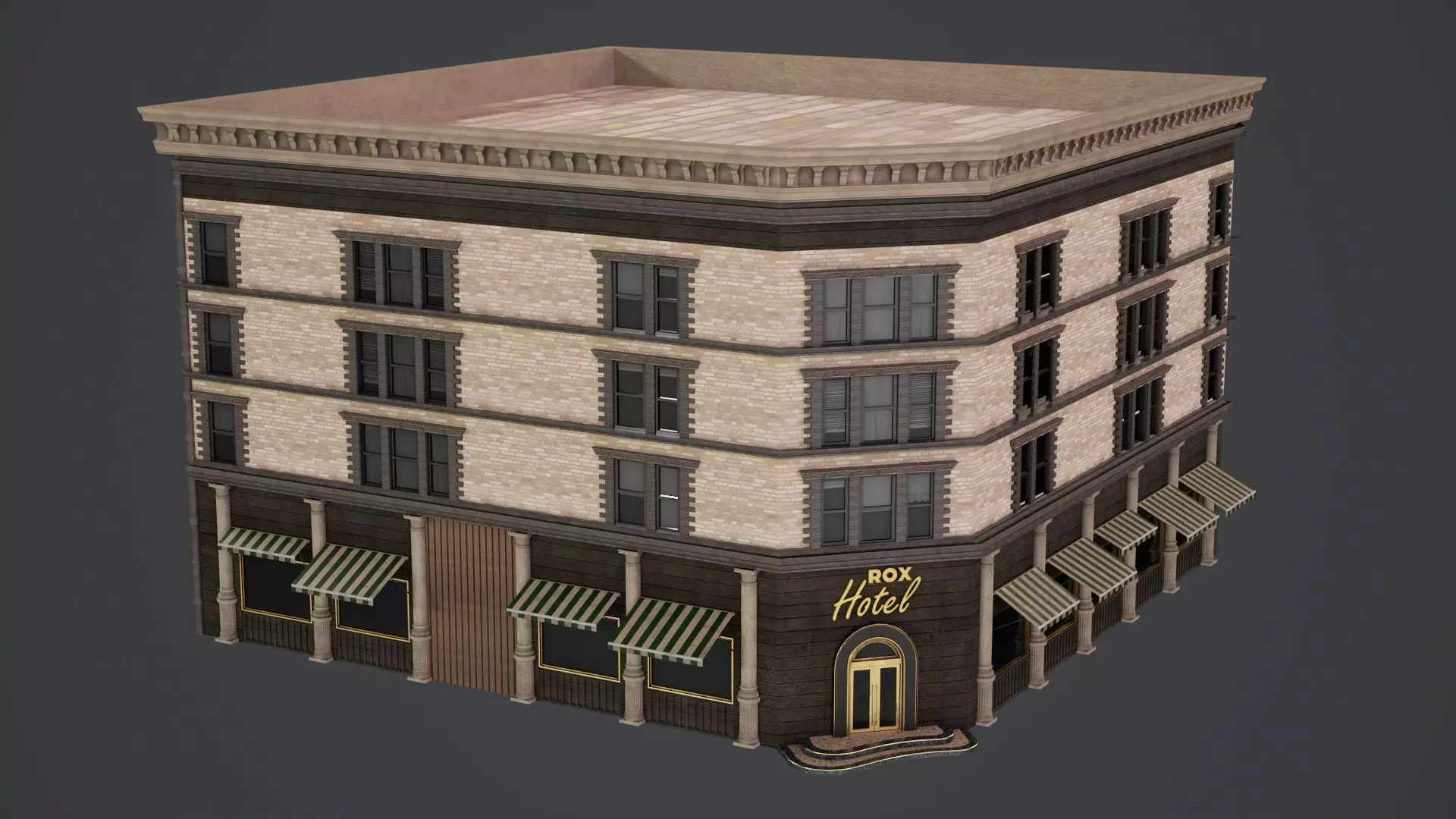 Game Ready Apartment Building Pack V1 Low-poly 3D model_16